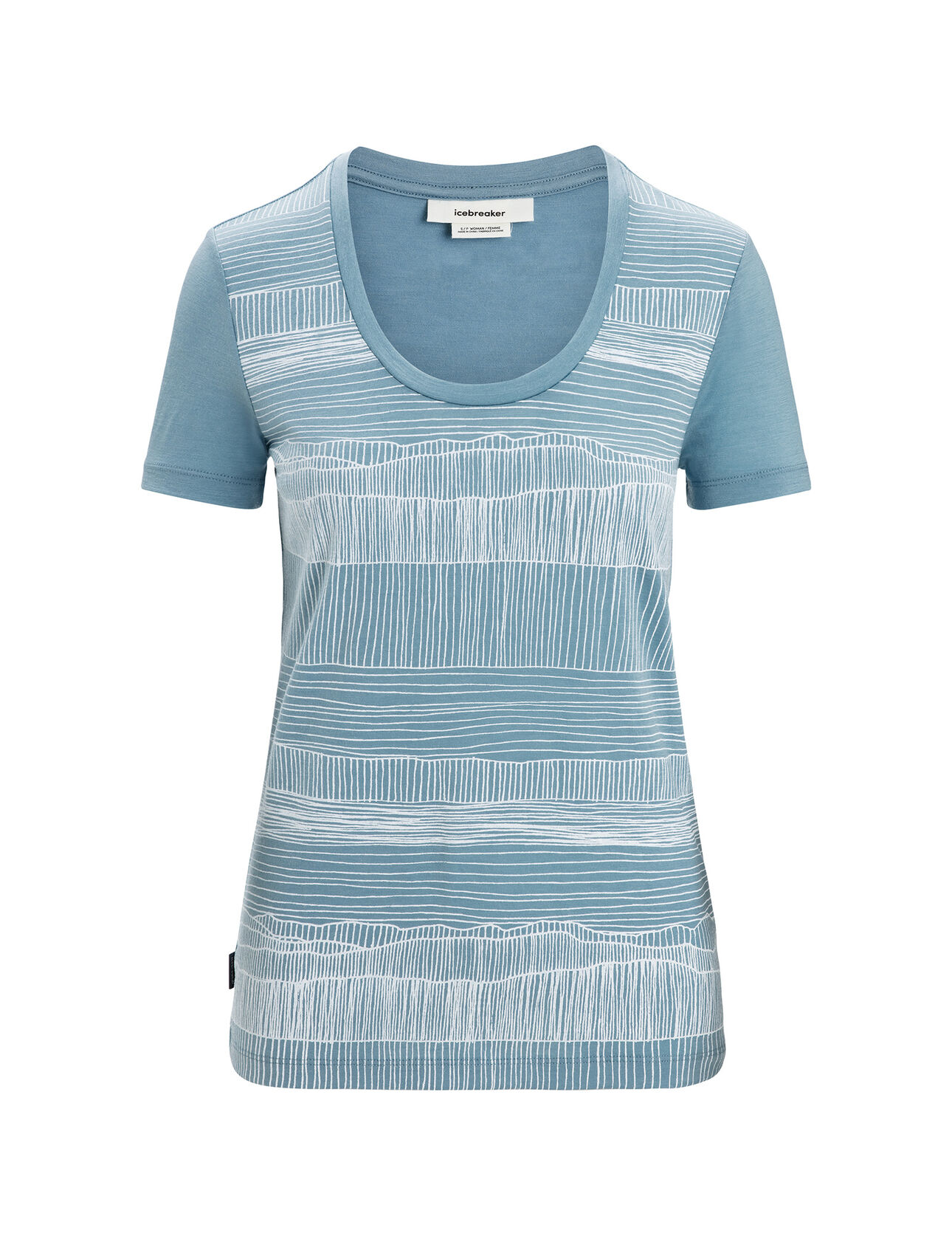 Women's Merino Tech Lite II Short Sleeve Scoop T-Shirt Reflection Lines
