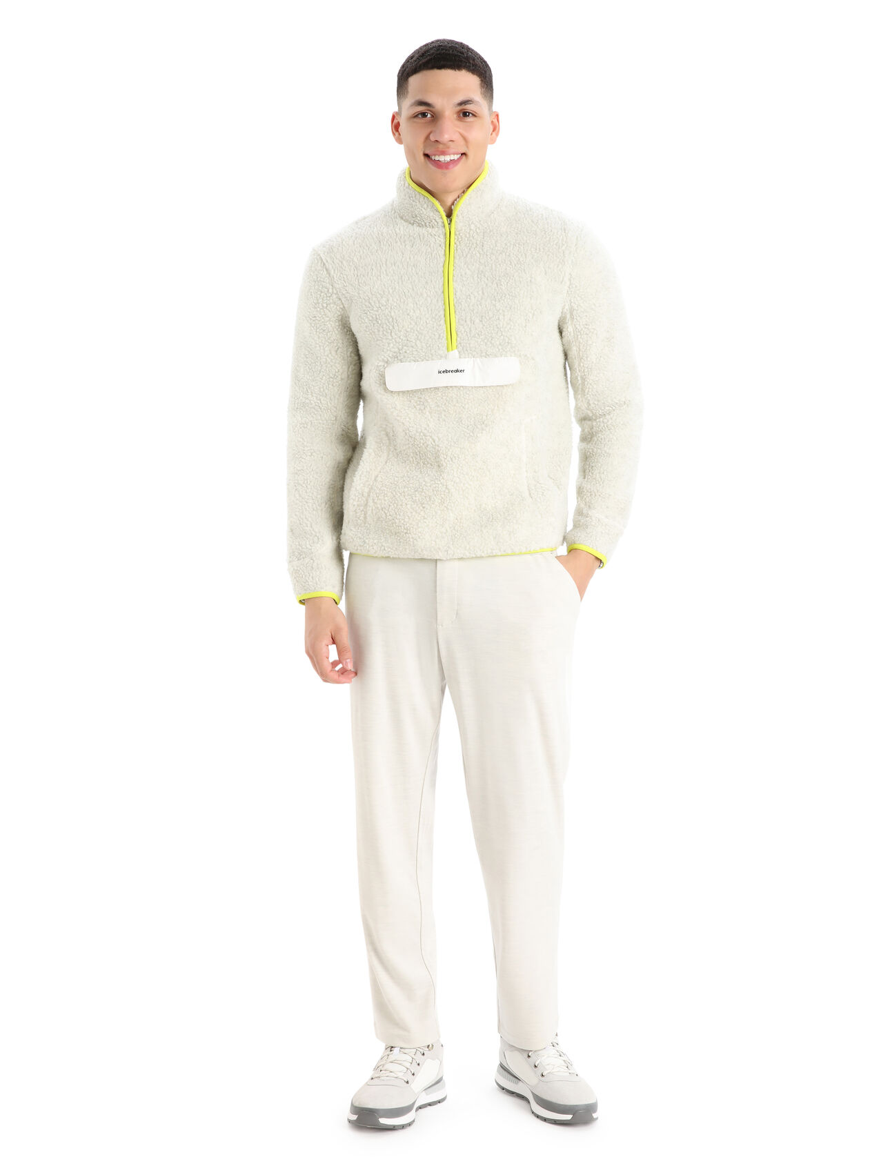 Men's RealFleece™ Merino High Pile Long Sleeve Half Zip Jacket