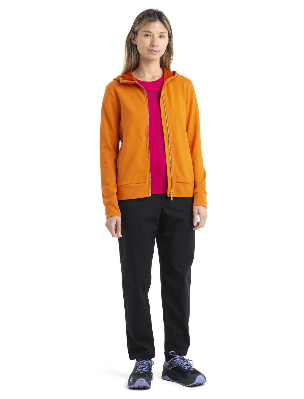 Women's Merino Central Classic Long Sleeve Zip Hoodie