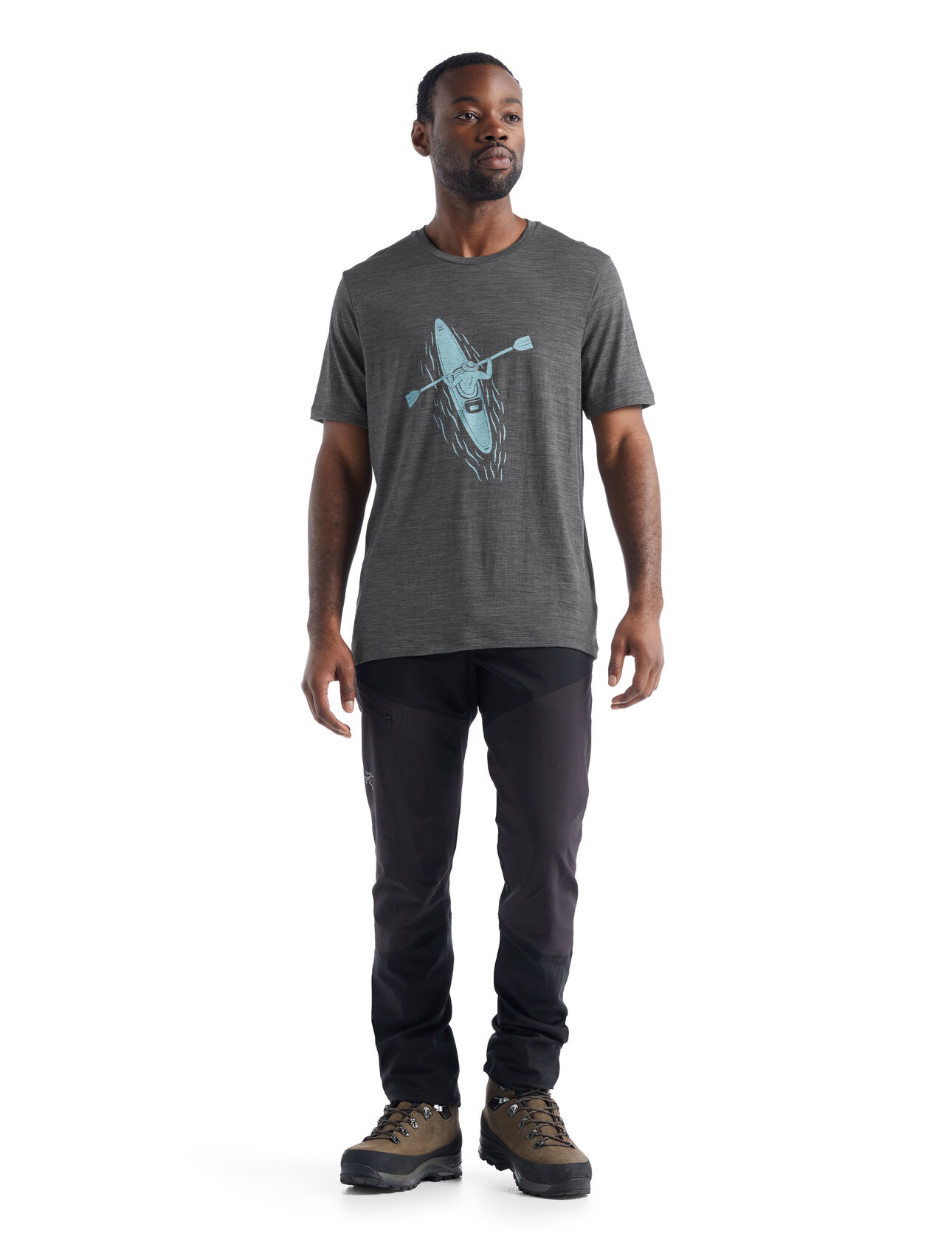 Men's Merino Tech Lite II Short Sleeve T-Shirt Paddle Lines