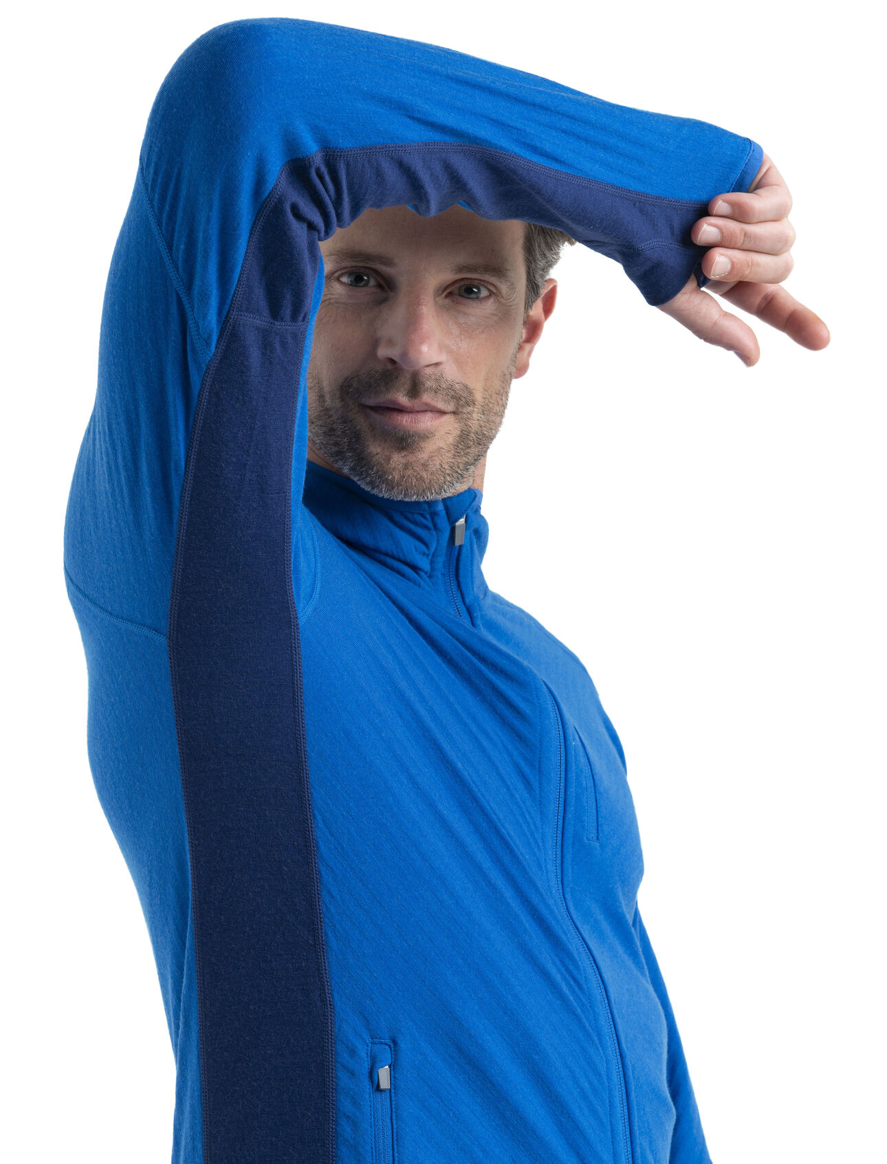 Men's RealFleece™ Merino Descender Long Sleeve Zip Hood