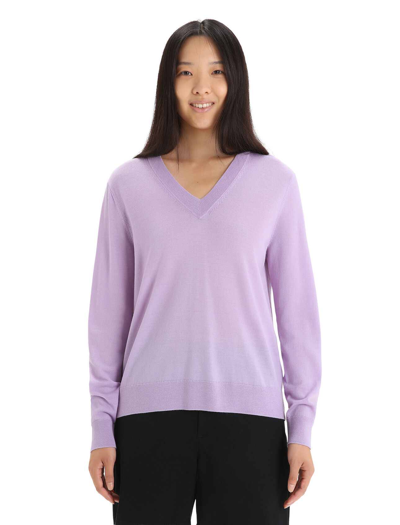 Women's Merino Wilcox Long Sleeve V Neck Sweater