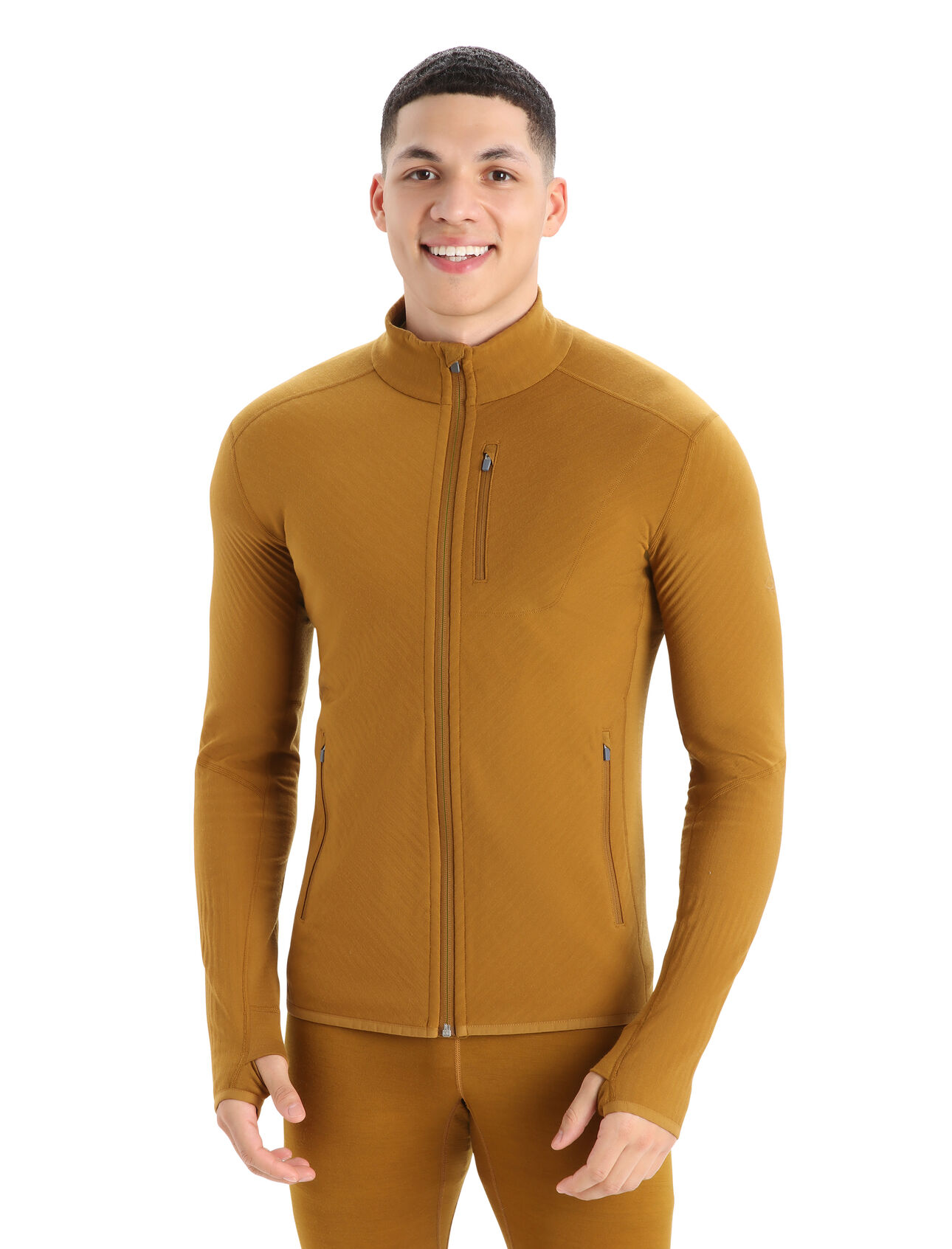 Men's RealFleece™ Merino Descender Long Sleeve Zip Jacket