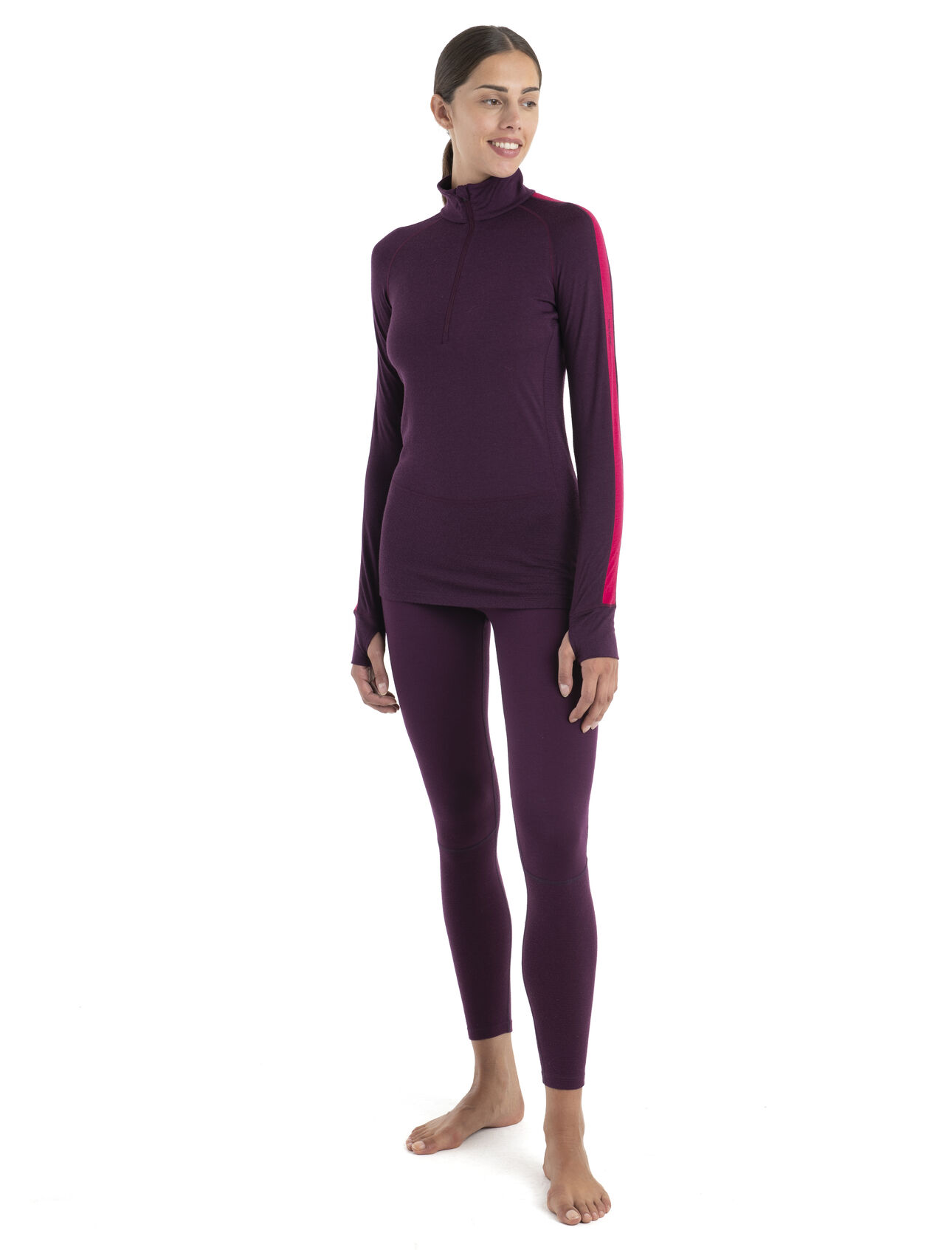 Women's 200 ZoneKnit™ Merino Long Sleeve Half Zip Thermal Top