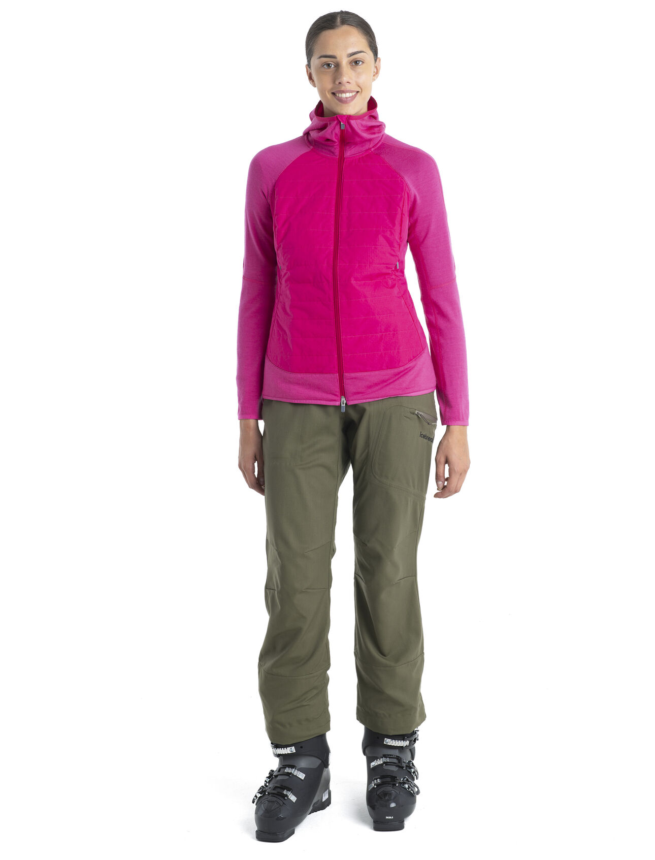 Women's Merino Quantum Hybrid Long Sleeve Zip Hoodie
