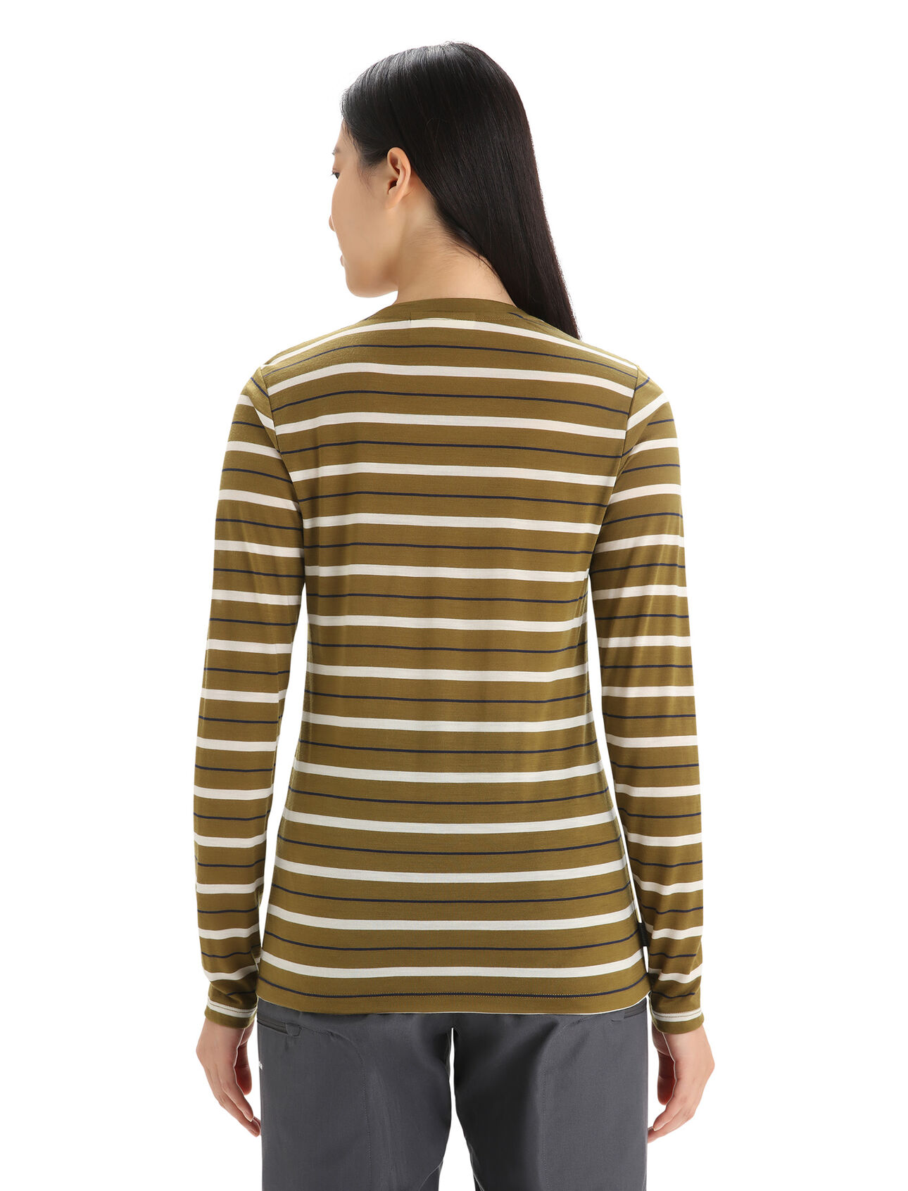 Women's Merino Wave Long Sleeve Stripe T-Shirt