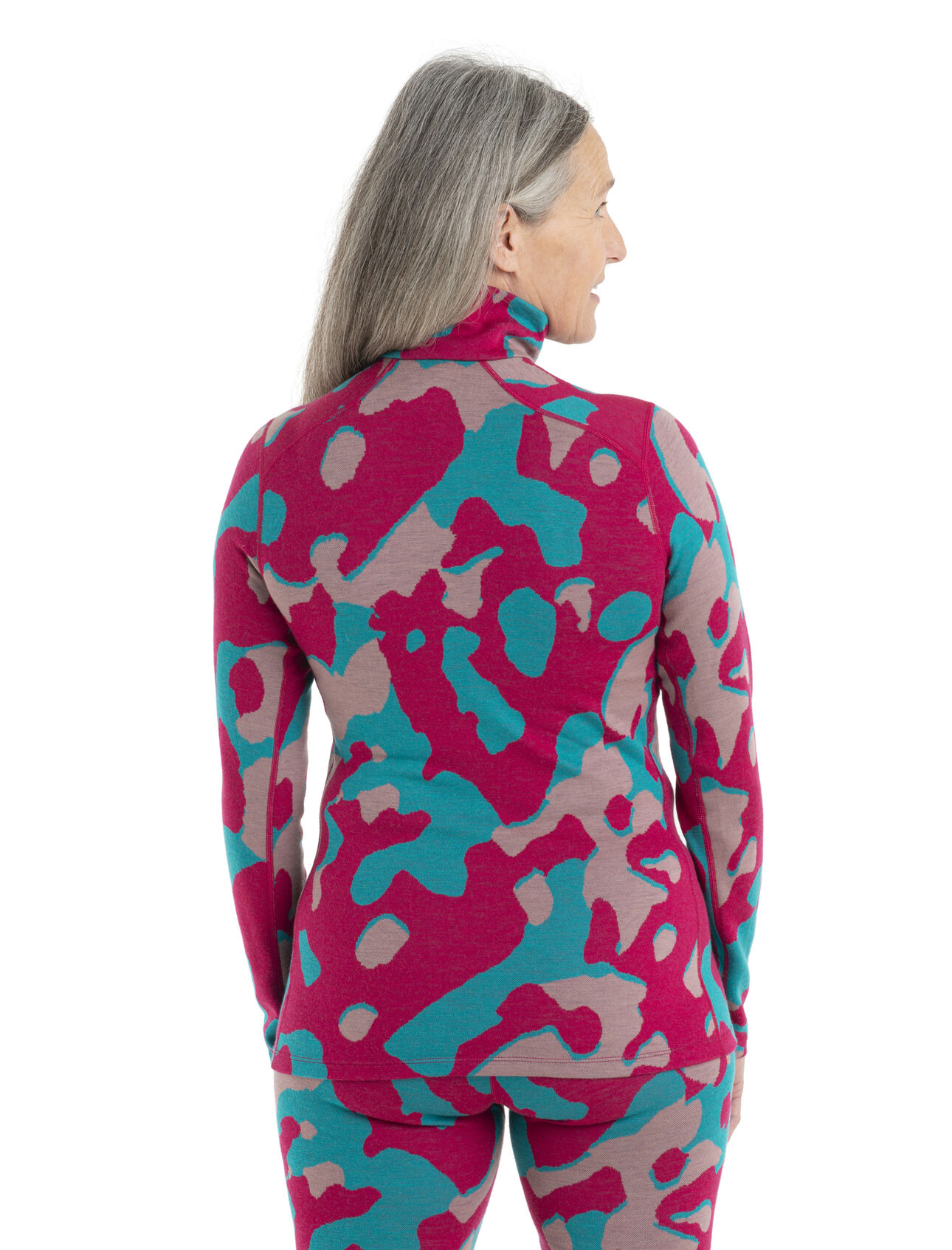 Women's Merino 260 Vertex Long Sleeve Half Zip Thermal Top Natural Shades