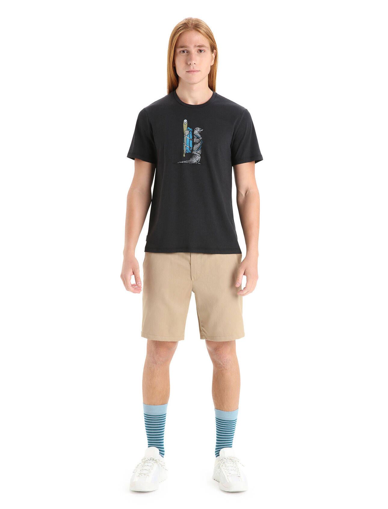 Men's Merino Central Classic Short Sleeve T-Shirt Otter Paddle