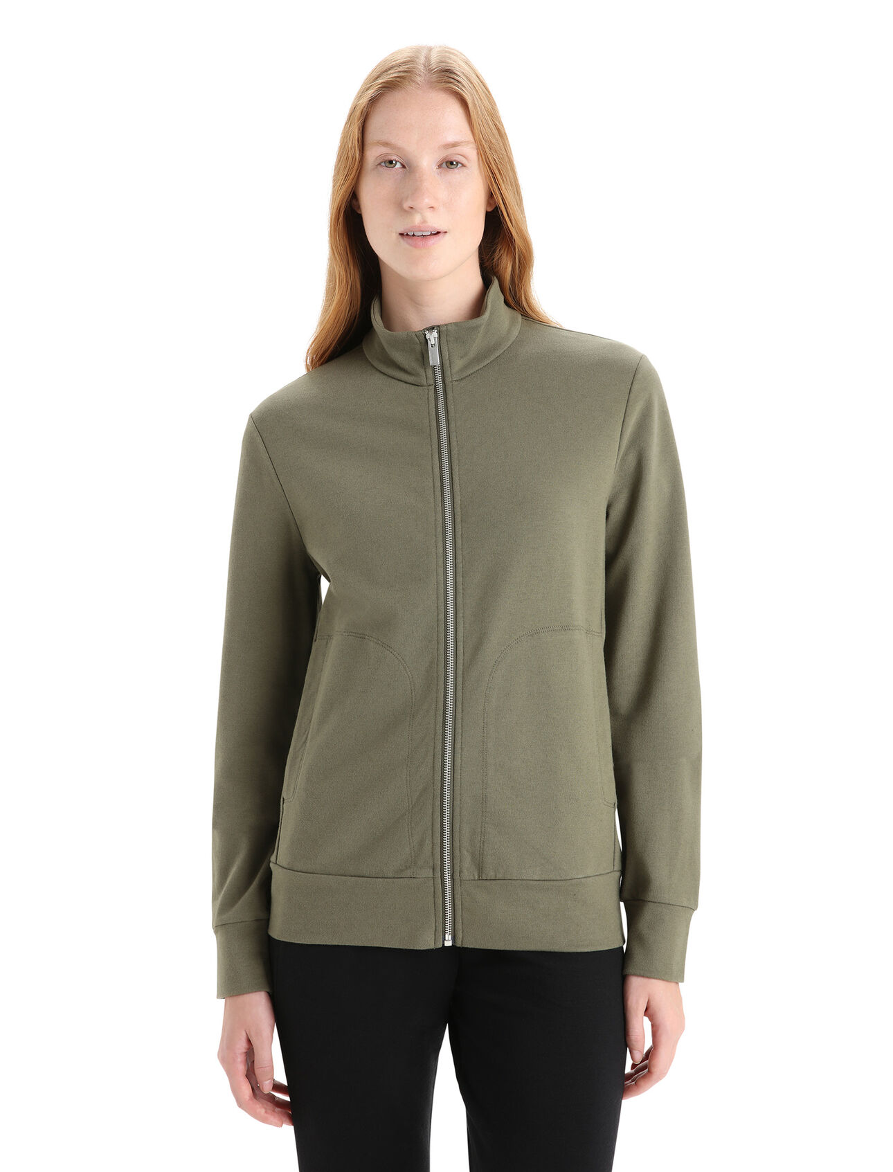 Women's Merino Central Classic Long Sleeve Zip Sweatshirt