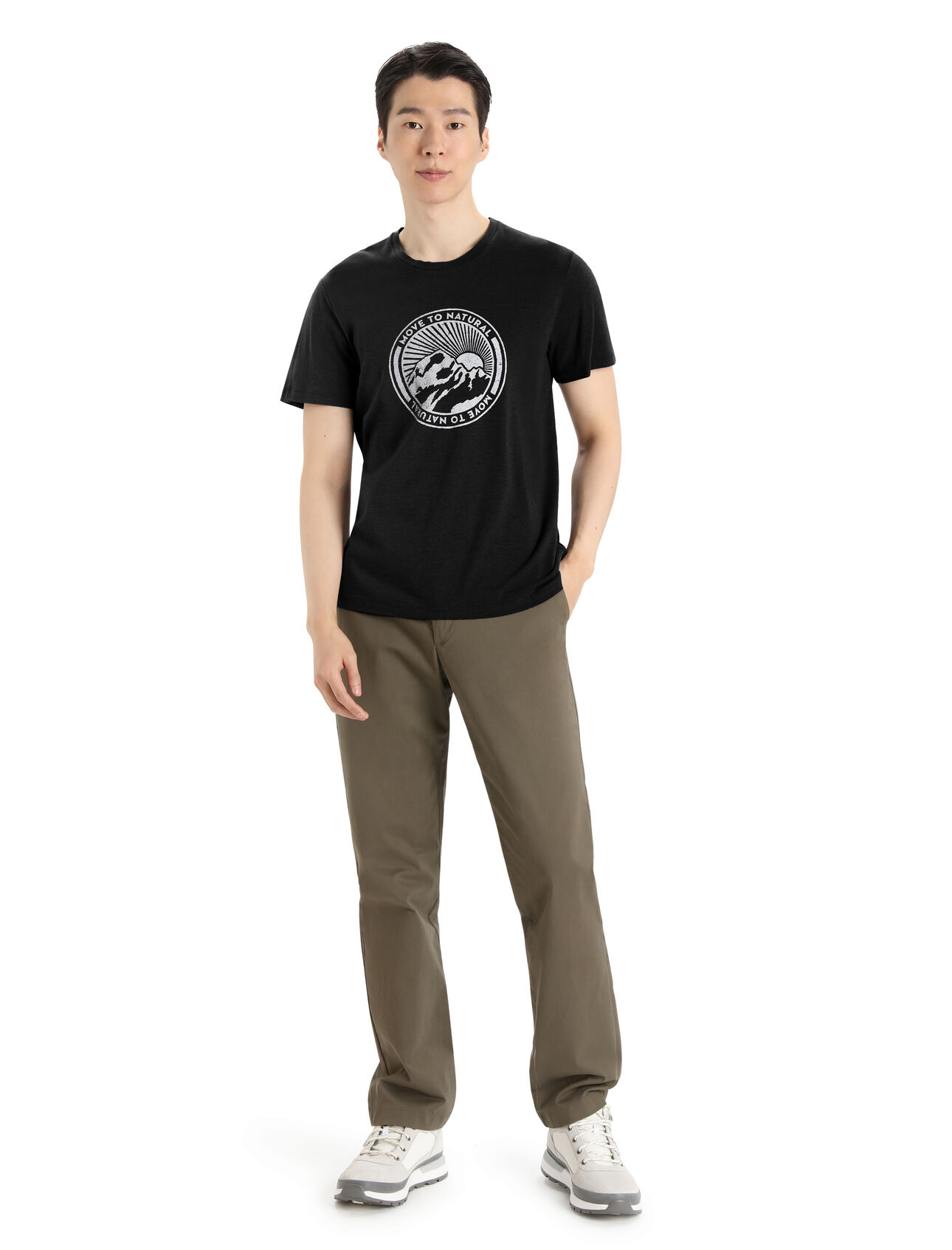 Men's Merino Central Classic Short Sleeve T-Shirt Move to Natural Mountain