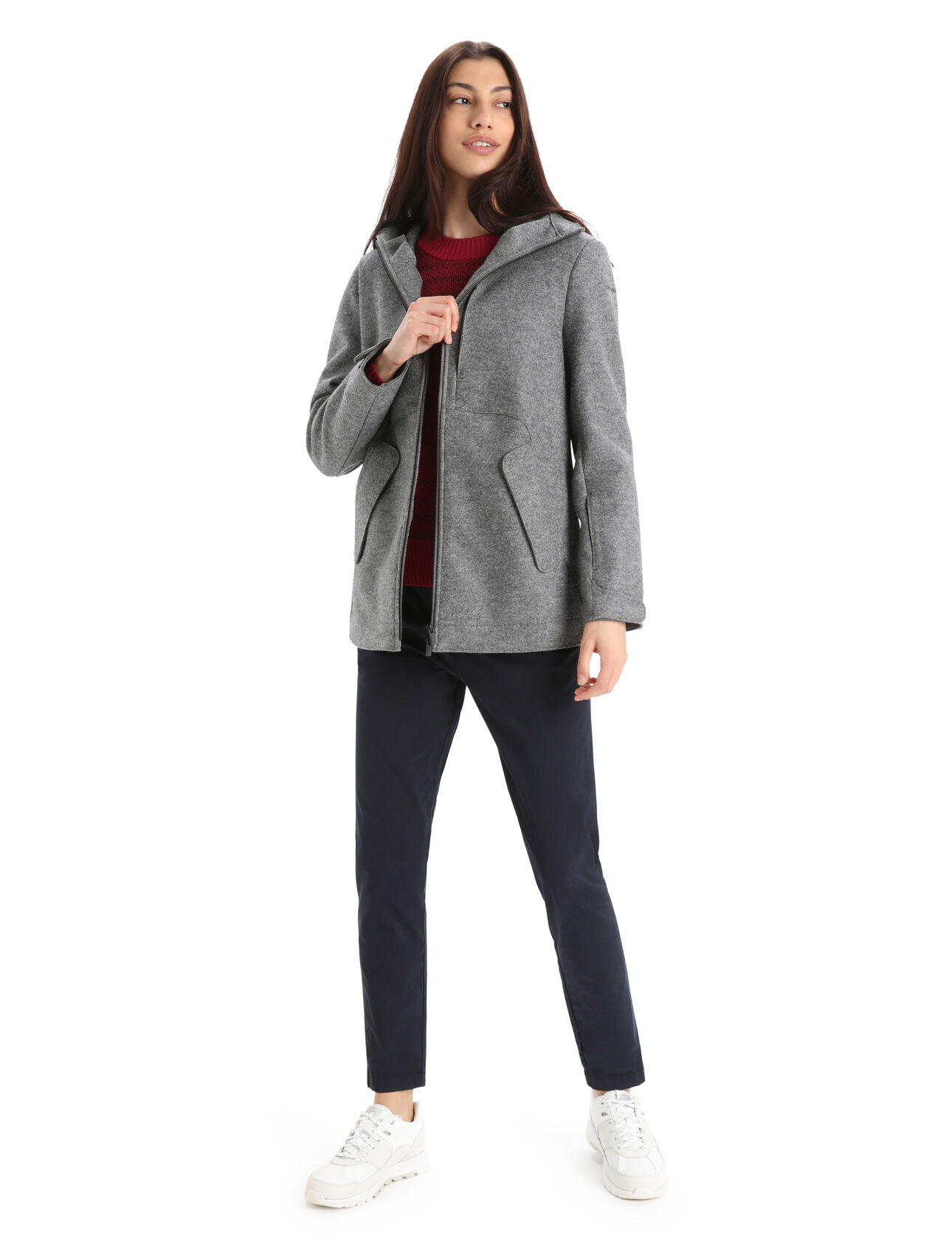 Women's Felted Merino Hooded Jacket