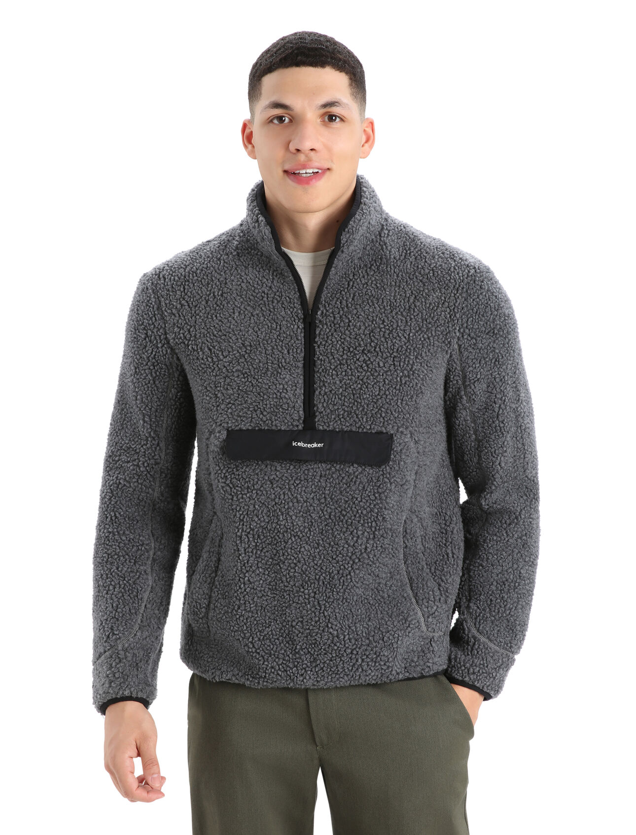 Men's RealFleece™ Merino High Pile Long Sleeve Half Zip Jacket