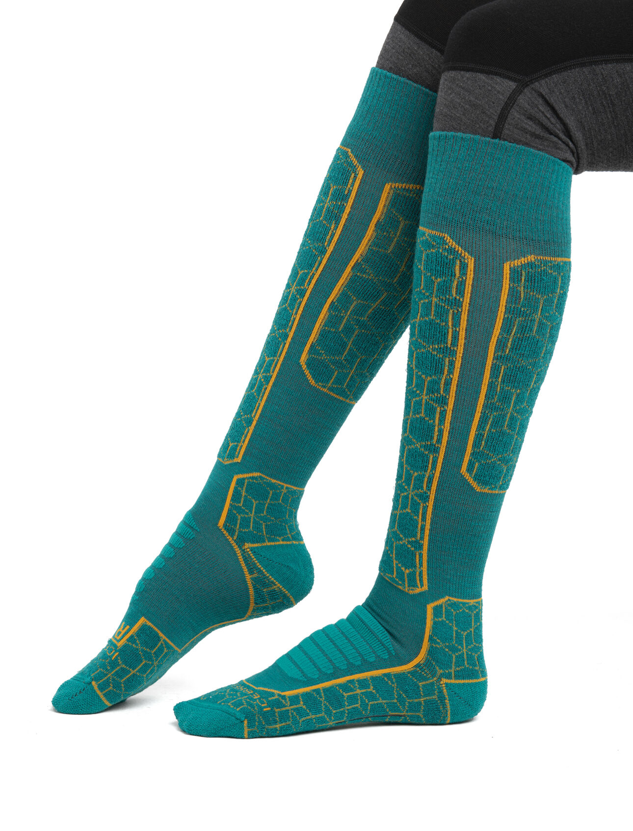 Women's Merino Ski+ Medium Over the Calf Alpine Geo
