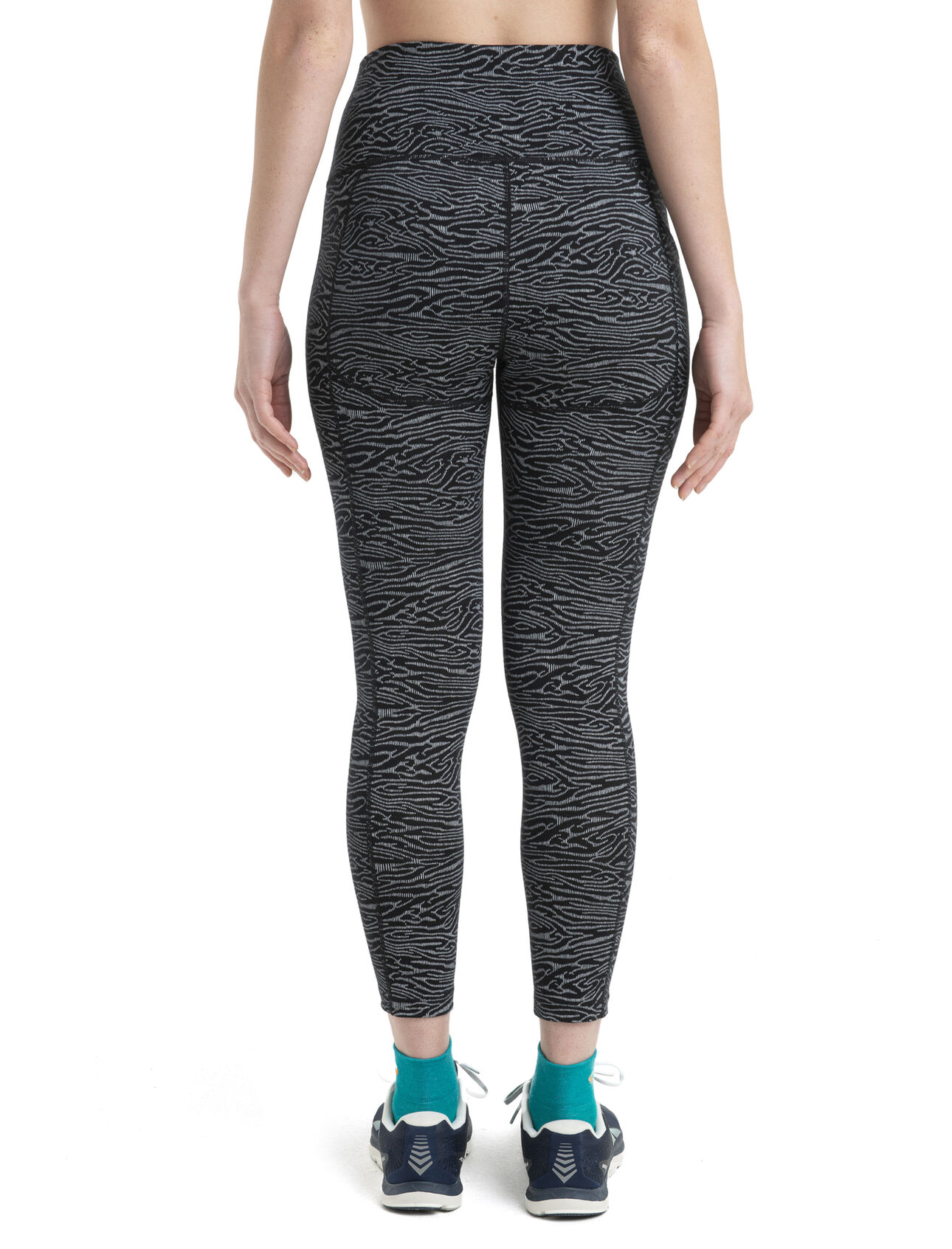 Women's Merino Fastray High Rise Tights IB Topo Lines