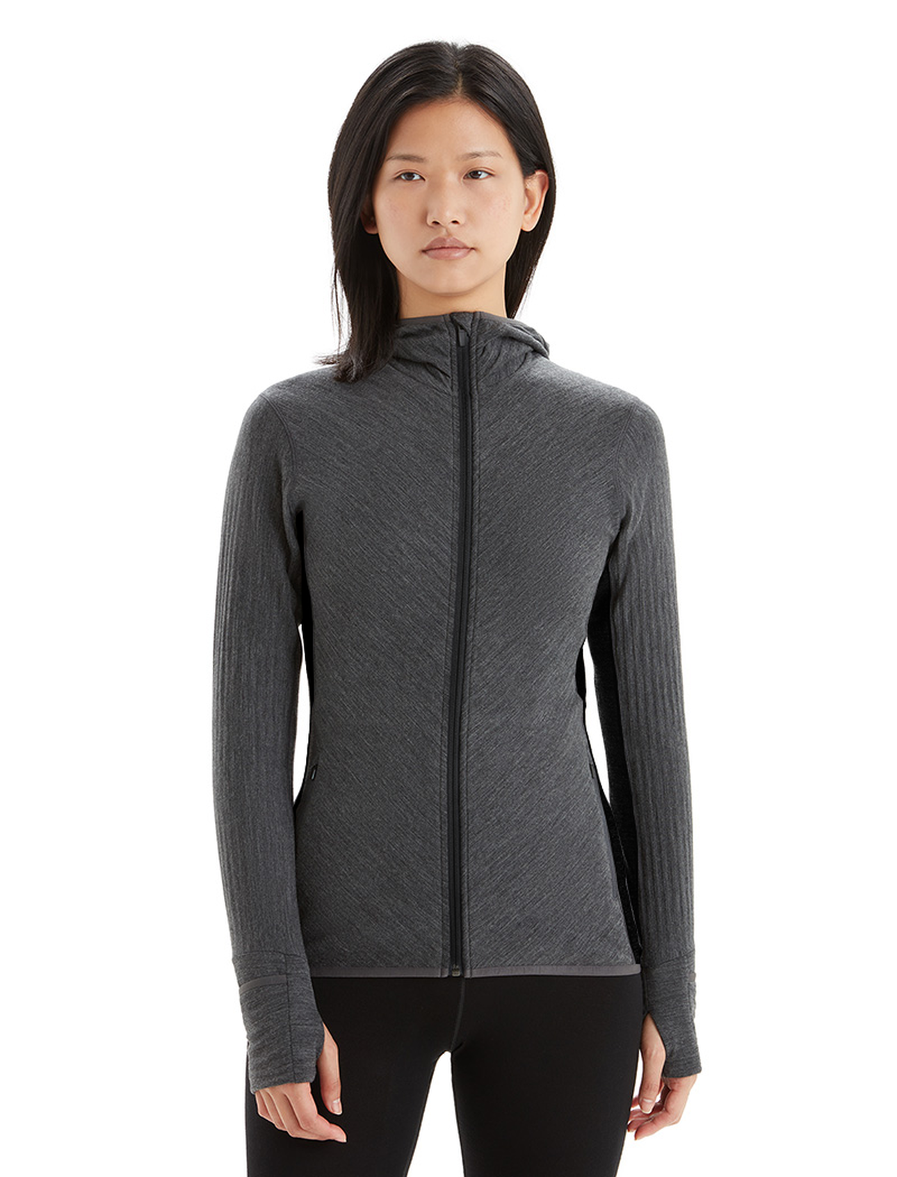 Women's RealFleece™ Merino Descender Long Sleeve Zip Hood Jacket