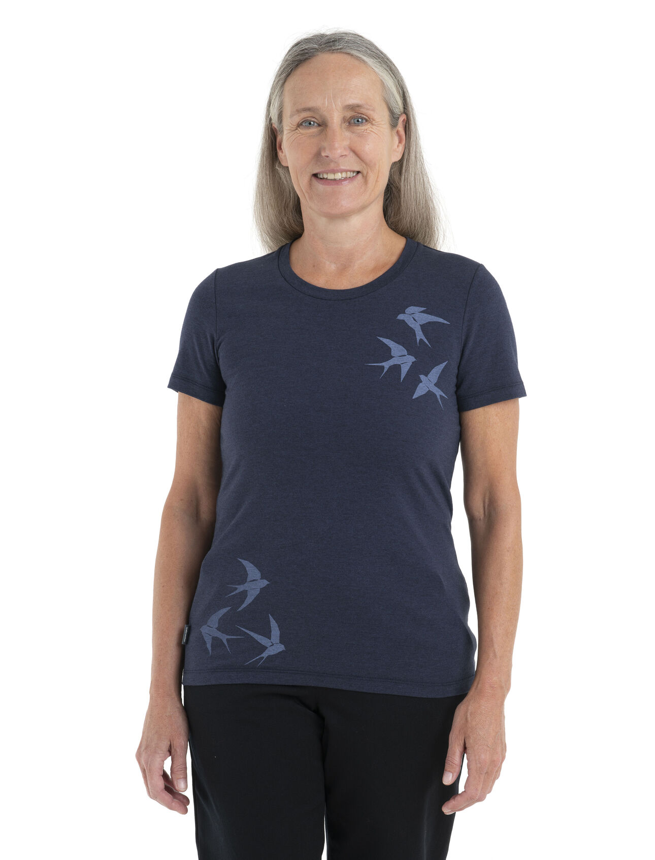Women's Merino Central Classic Short Sleeve T-Shirt Swarming Shapes