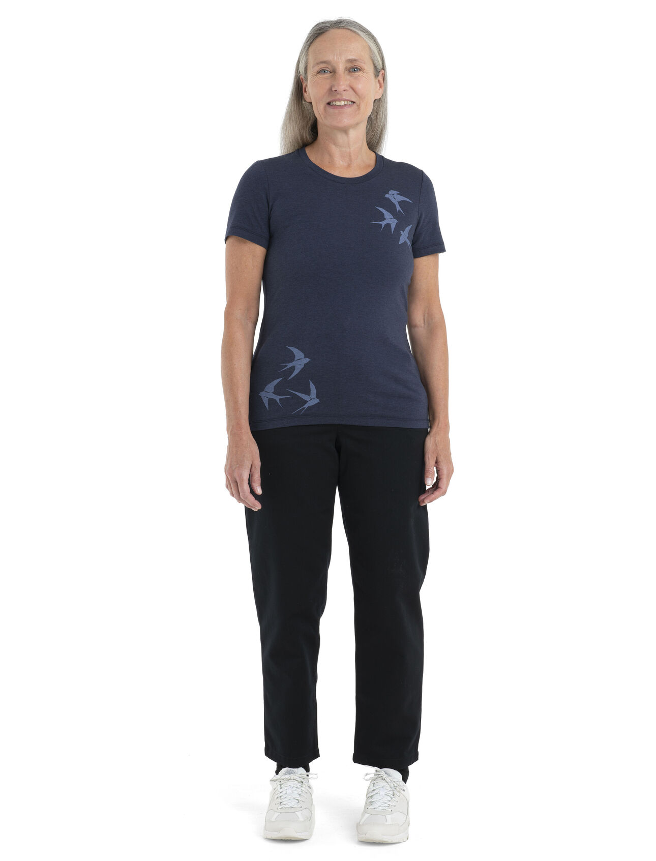 Women's Merino Central Classic Short Sleeve T-Shirt Swarming Shapes