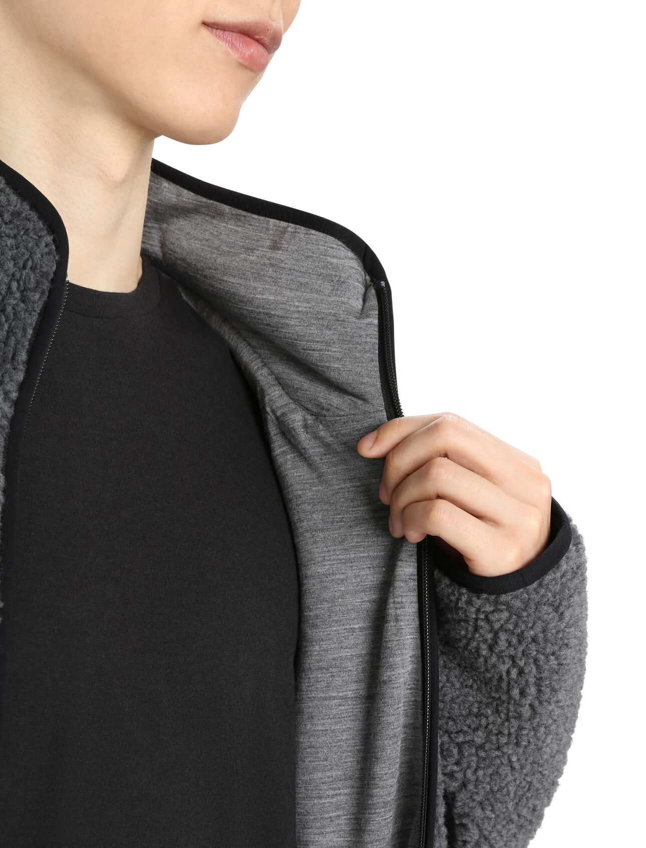 Men's RealFleece™ Merino High Pile Long Sleeve Zip Jacket