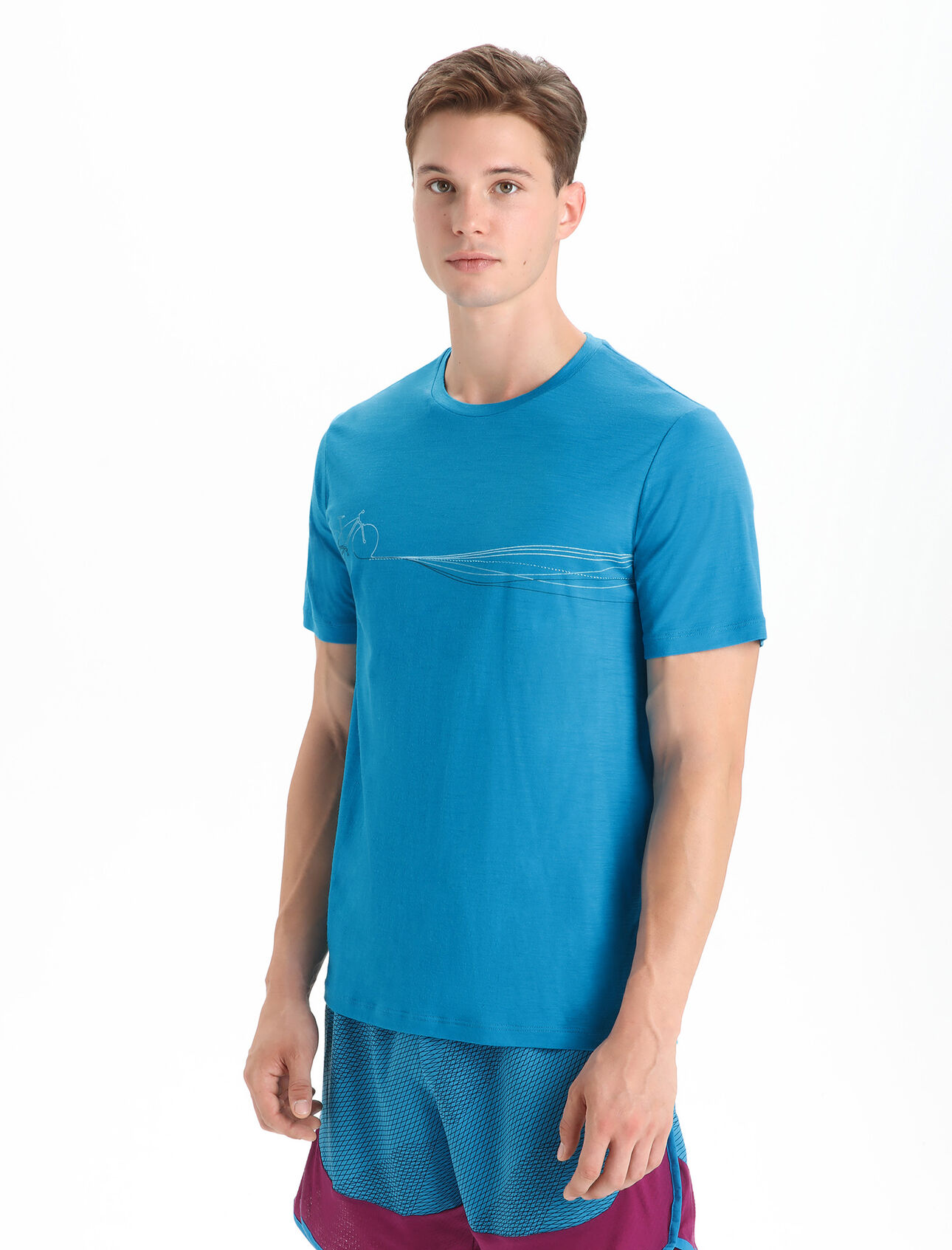 Men's Merino Tech Lite II Short Sleeve T-Shirt Cadence Paths