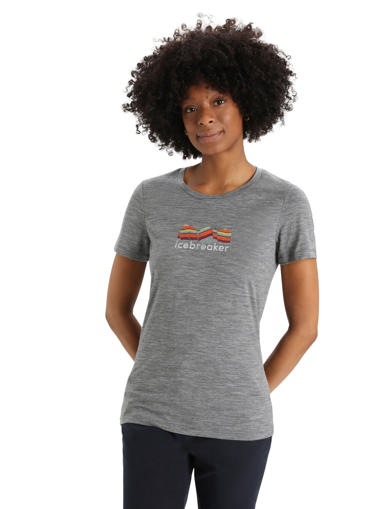 Women's Merino Tech Lite II Short Sleeve T-Shirt Mountain Geology