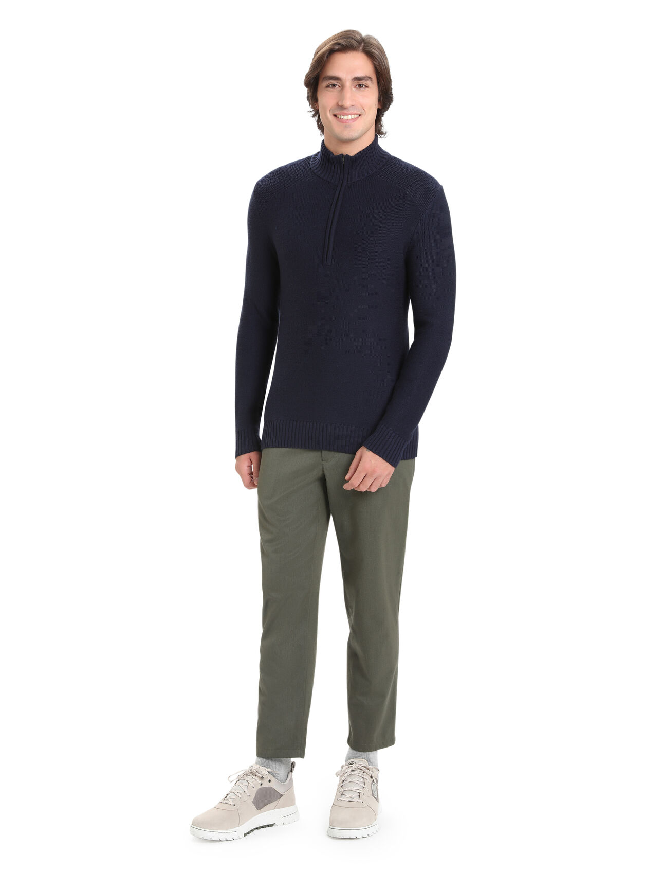 Men's Merino Waypoint Long Sleeve Half Zip Top
