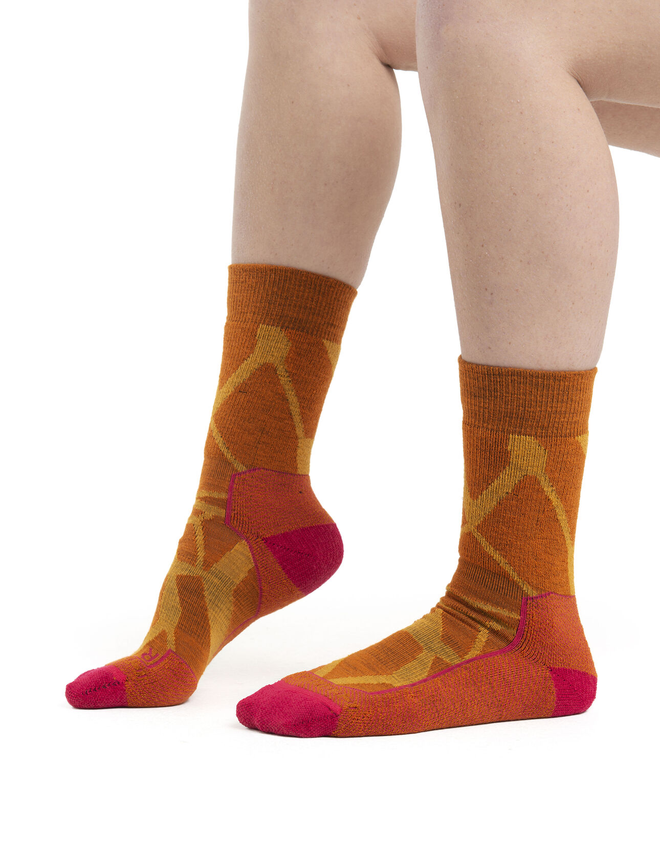 Women's Merino Hike+ Medium Crew Socks Fractured Landscapes