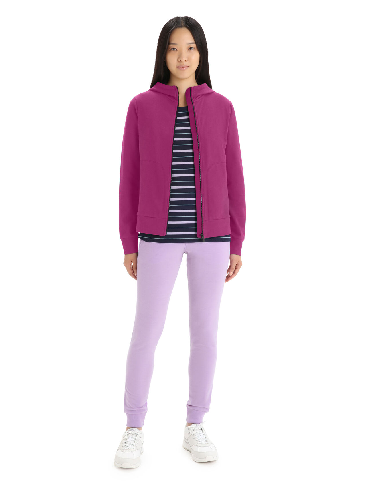 Women's Merino Central Classic Long Sleeve Zip Hoodie