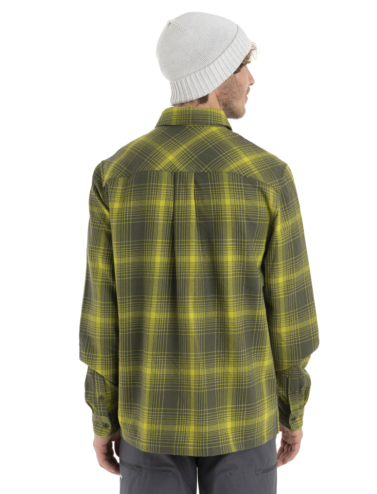Men's Merino Dawnder Long Sleeve Flannel Shirt Plaid