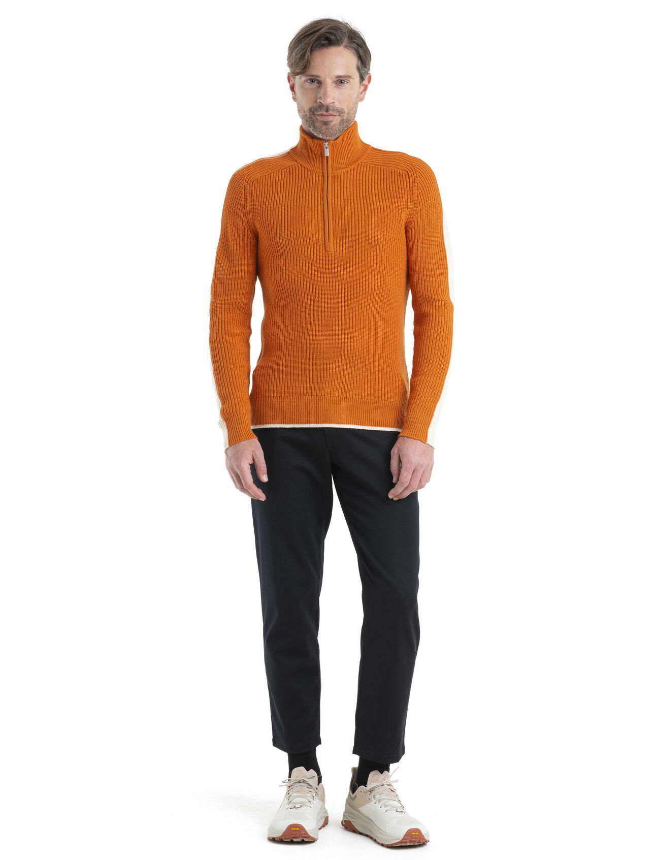 Men's Merino Lodge Long Sleeve Half Zip Sweater