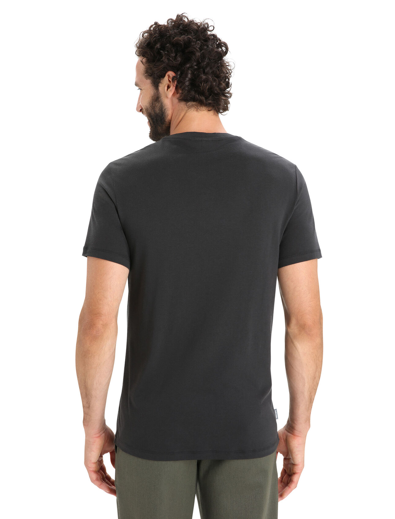 Men's Tencel™ Cotton Short Sleeve T-Shirt Natural Logo