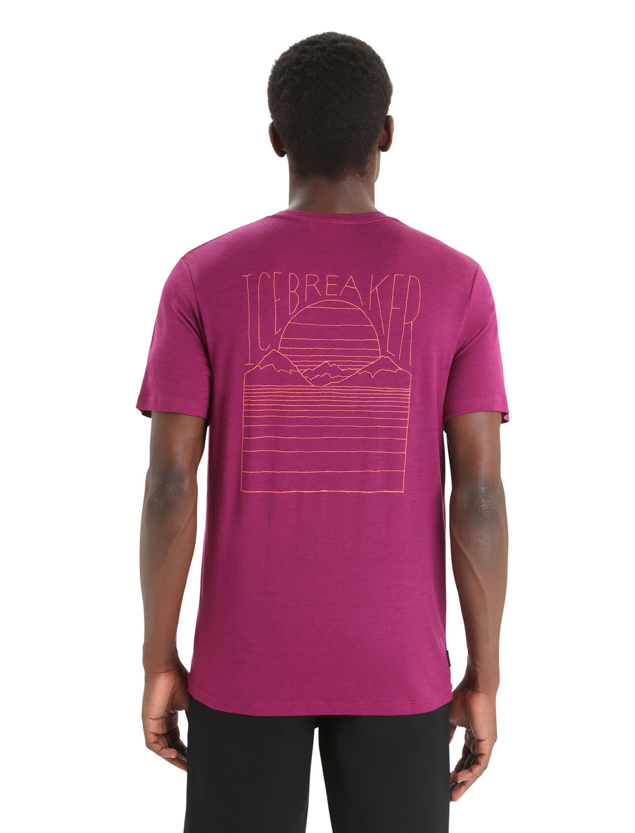 Men's Merino Tech Lite II Short Sleeve T-Shirt Mountain Sunset