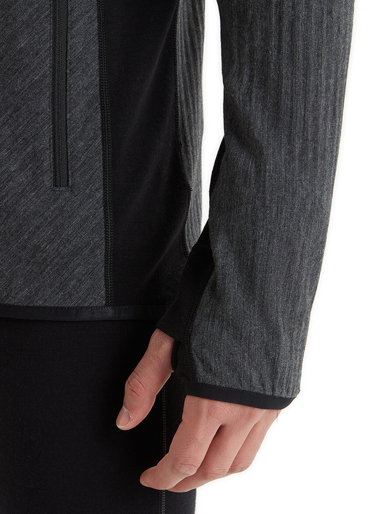 Men's RealFleece™ Merino Descender Long Sleeve Zip Hood