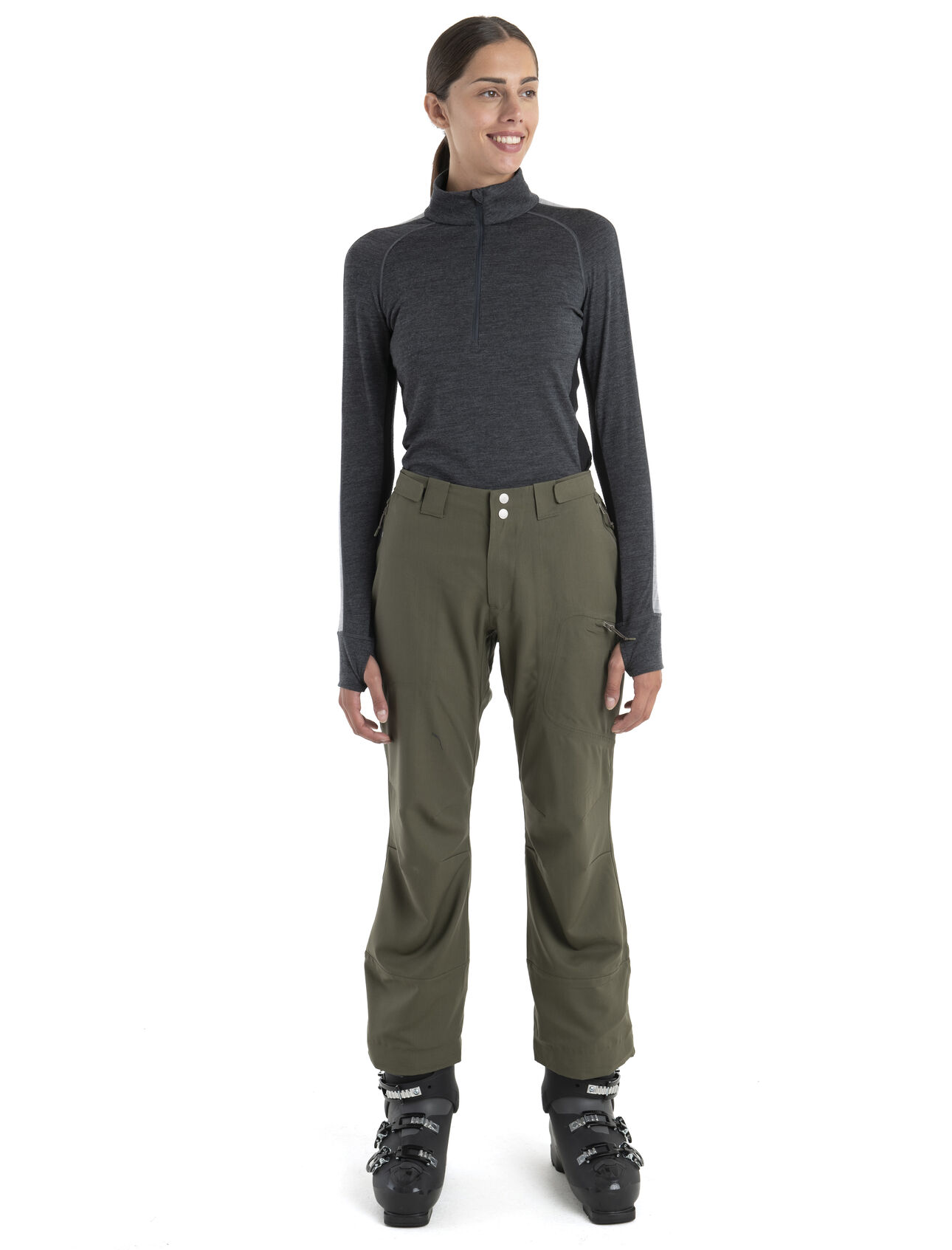 Women's 200 ZoneKnit™ Merino Long Sleeve Half Zip Thermal Top