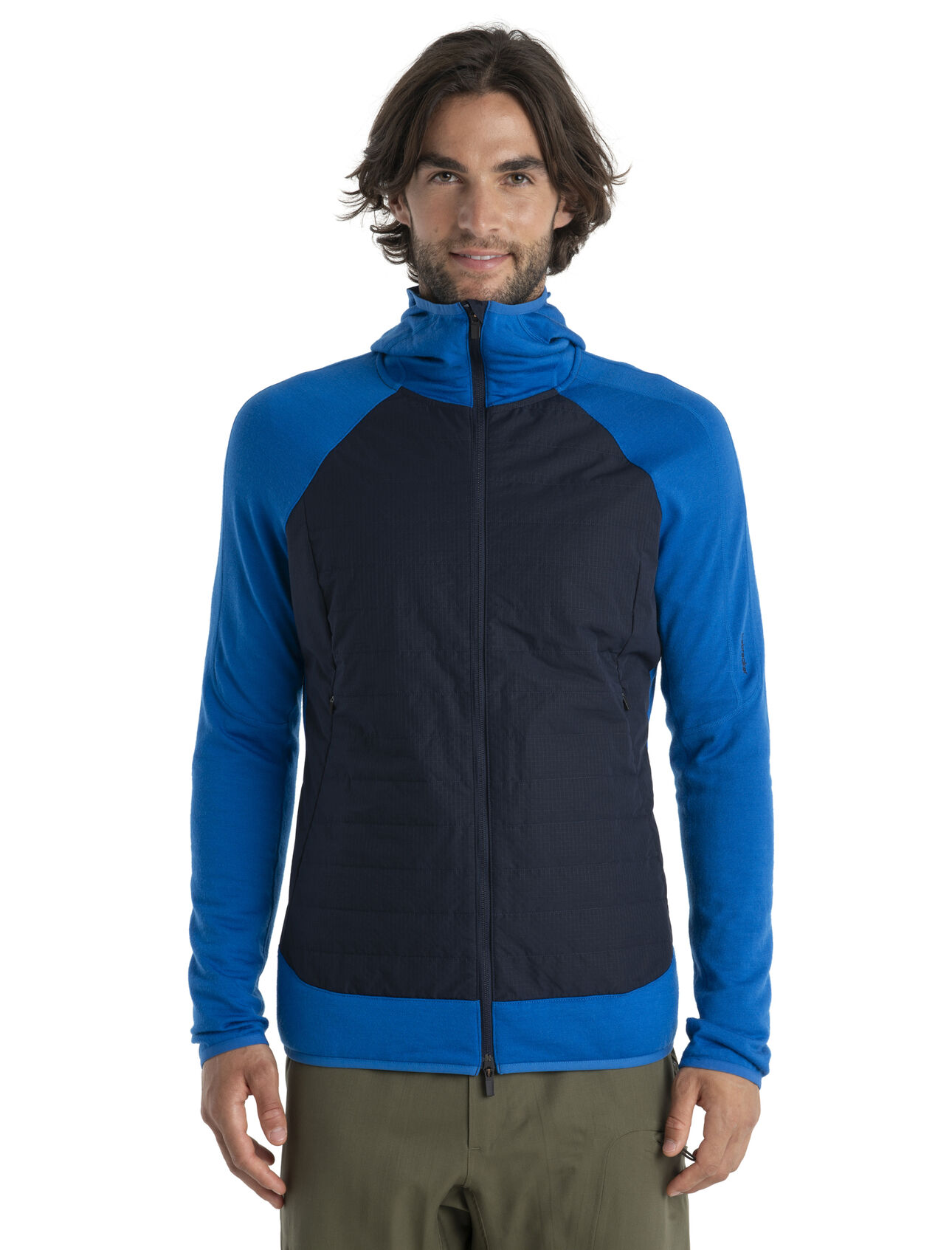 Men's Merino Quantum Hybrid Long Sleeve Zip Hoodie