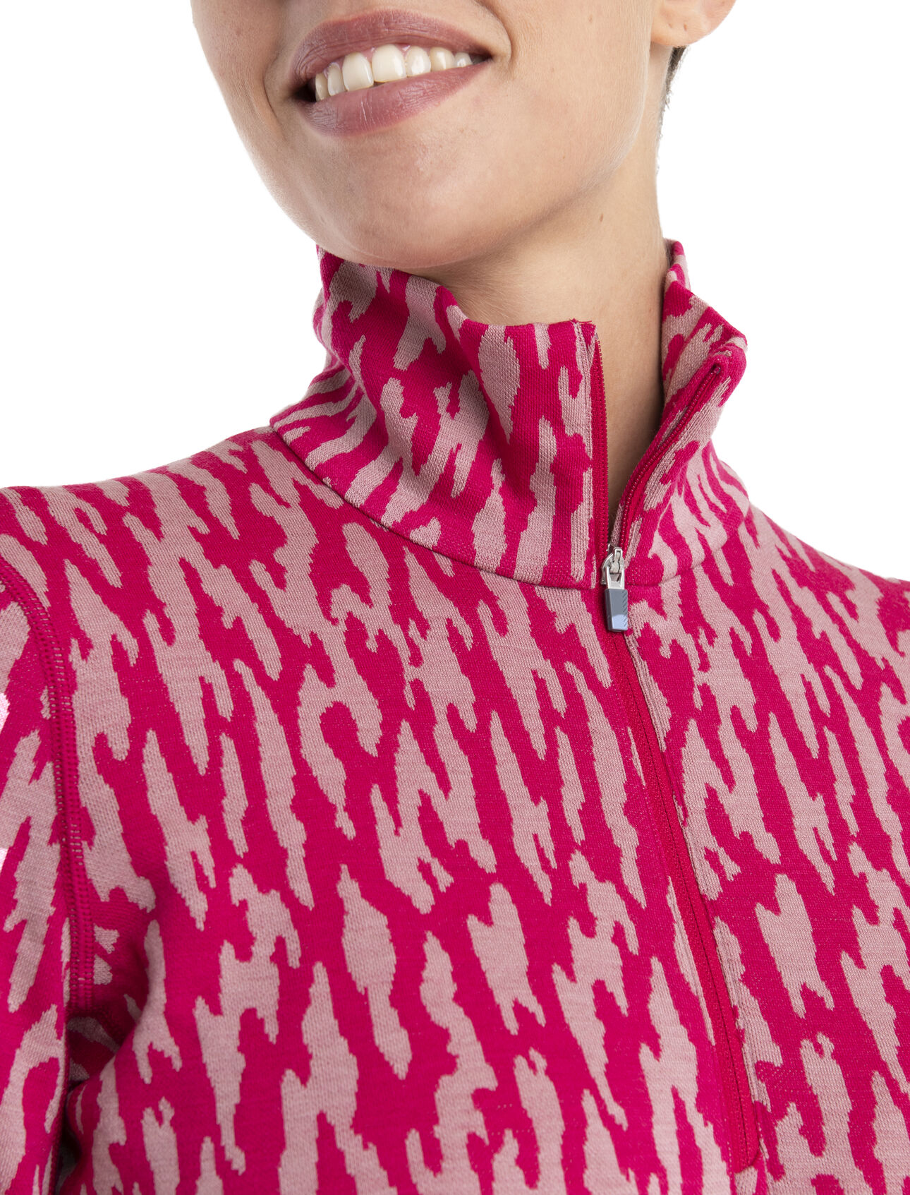 Women's Merino 260 Vertex Long Sleeve Half Zip Thermal Top Glacial Flow