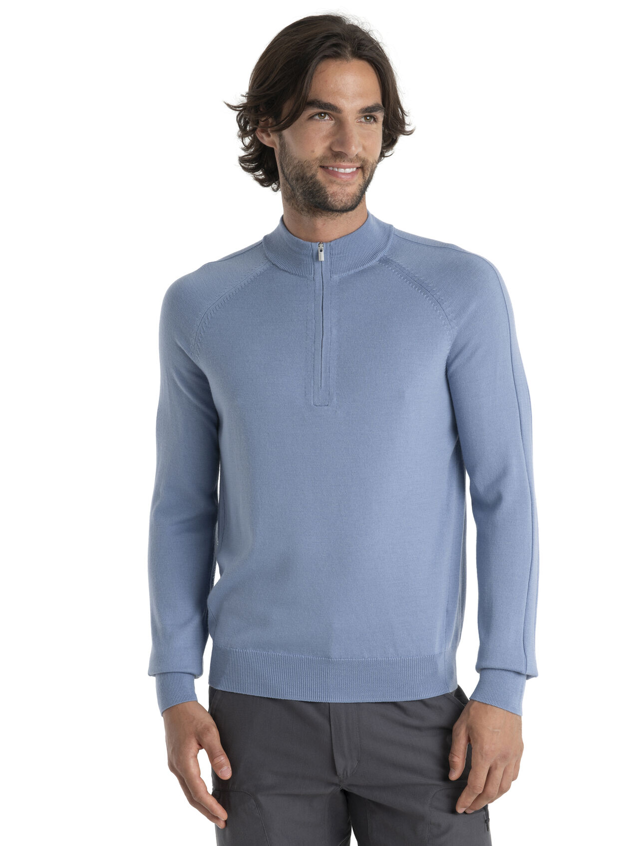 Men's MerinoFine™ Luxe Long Sleeve Half Zip Sweater