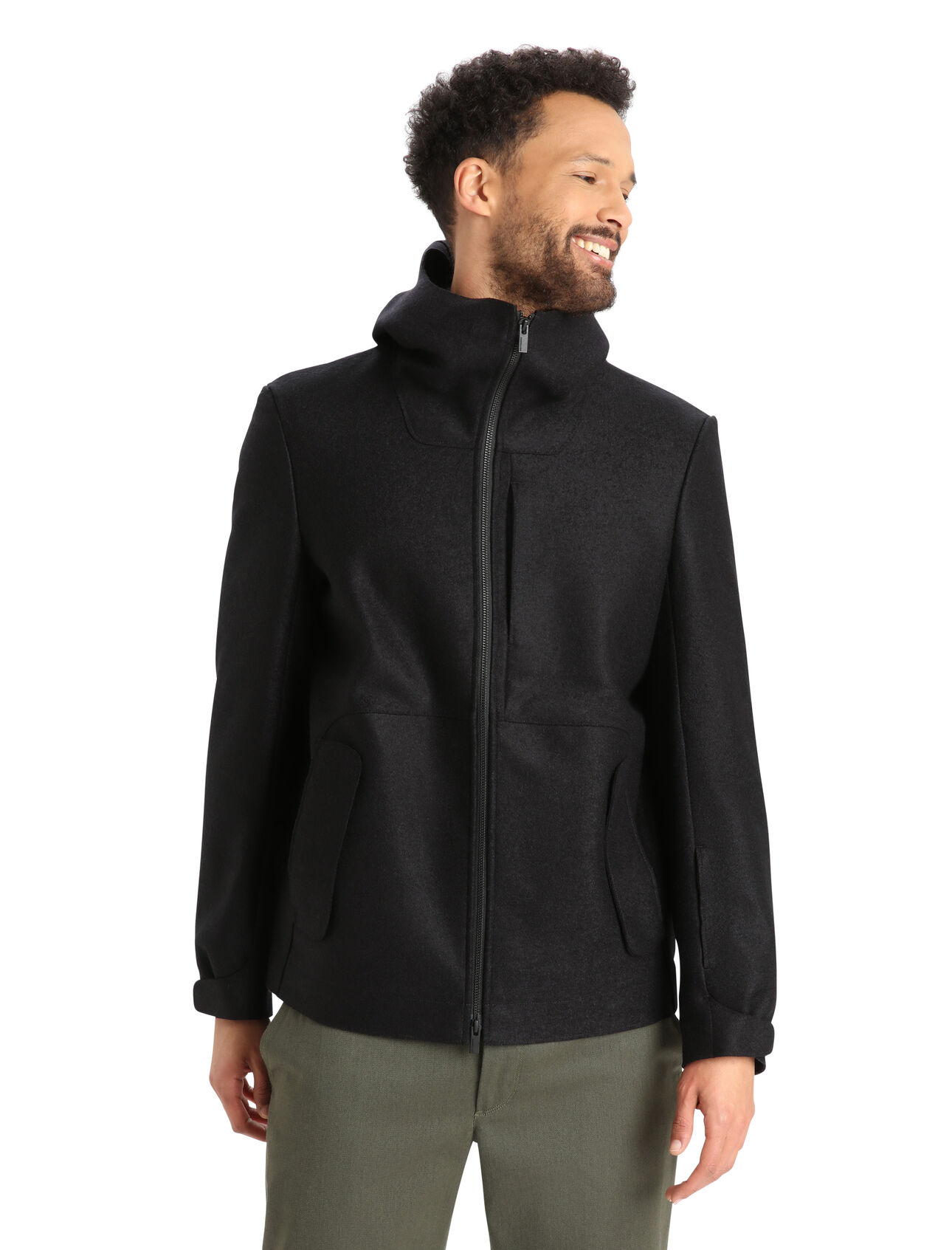 Men's Felted Merino Hooded Jacket