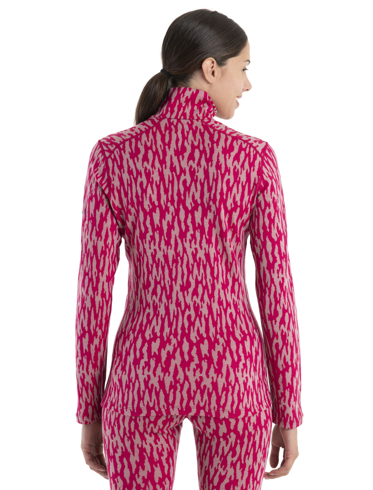 Women's Merino 260 Vertex Long Sleeve Half Zip Thermal Top Glacial Flow