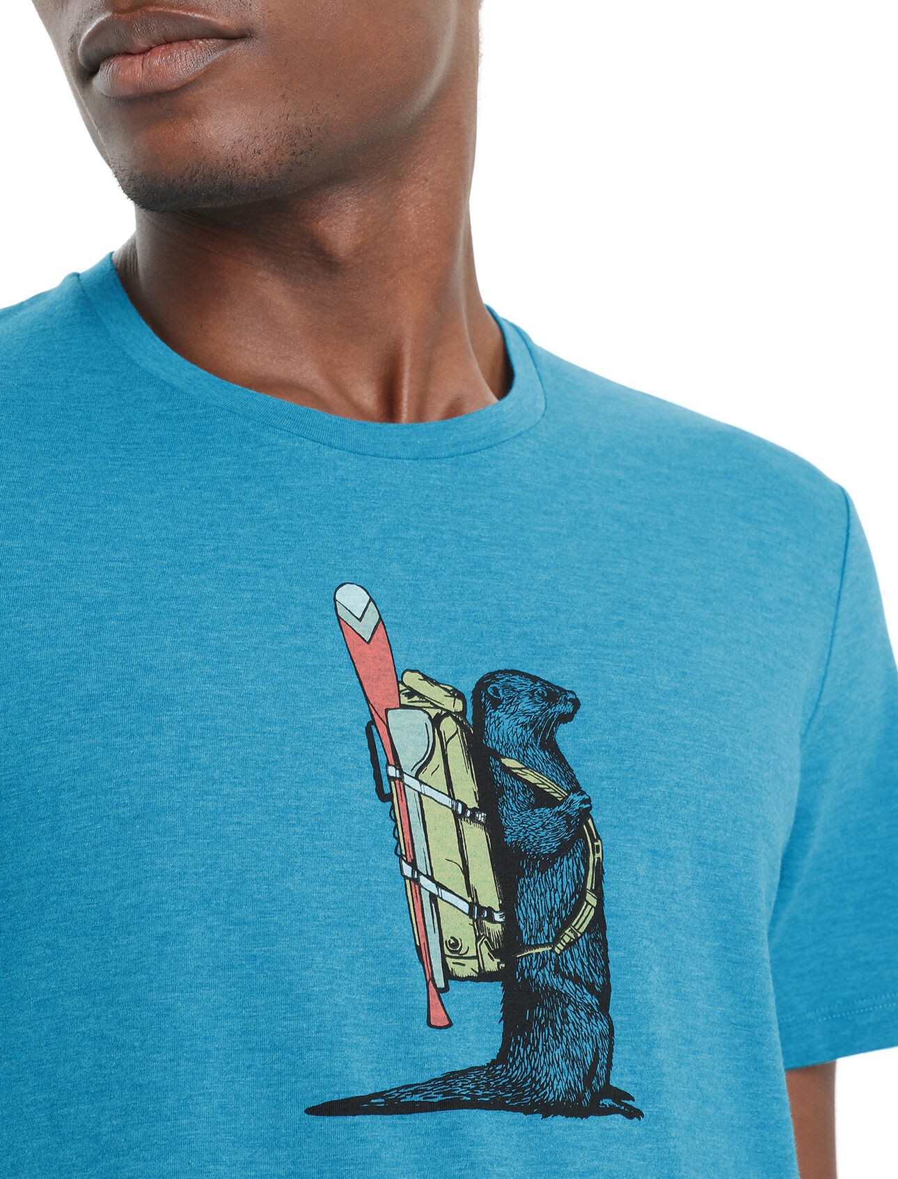 Men's Merino Central Classic Short Sleeve T-Shirt Otter Paddle