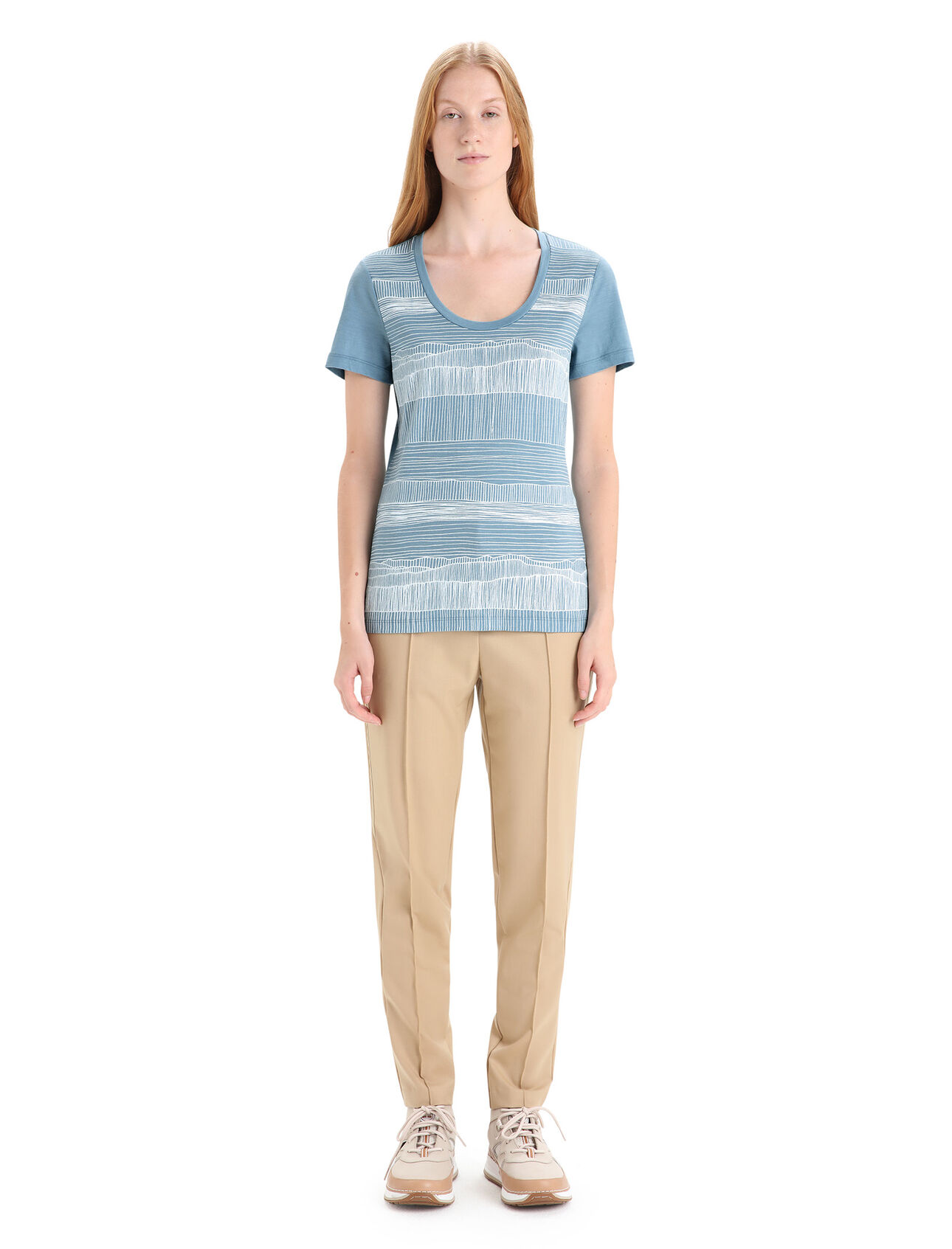 Women's Merino Tech Lite II Short Sleeve Scoop T-Shirt Reflection Lines