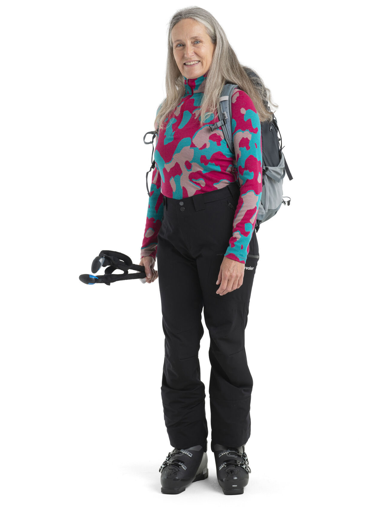 Women's Merino 260 Vertex Long Sleeve Half Zip Thermal Top Natural Shades