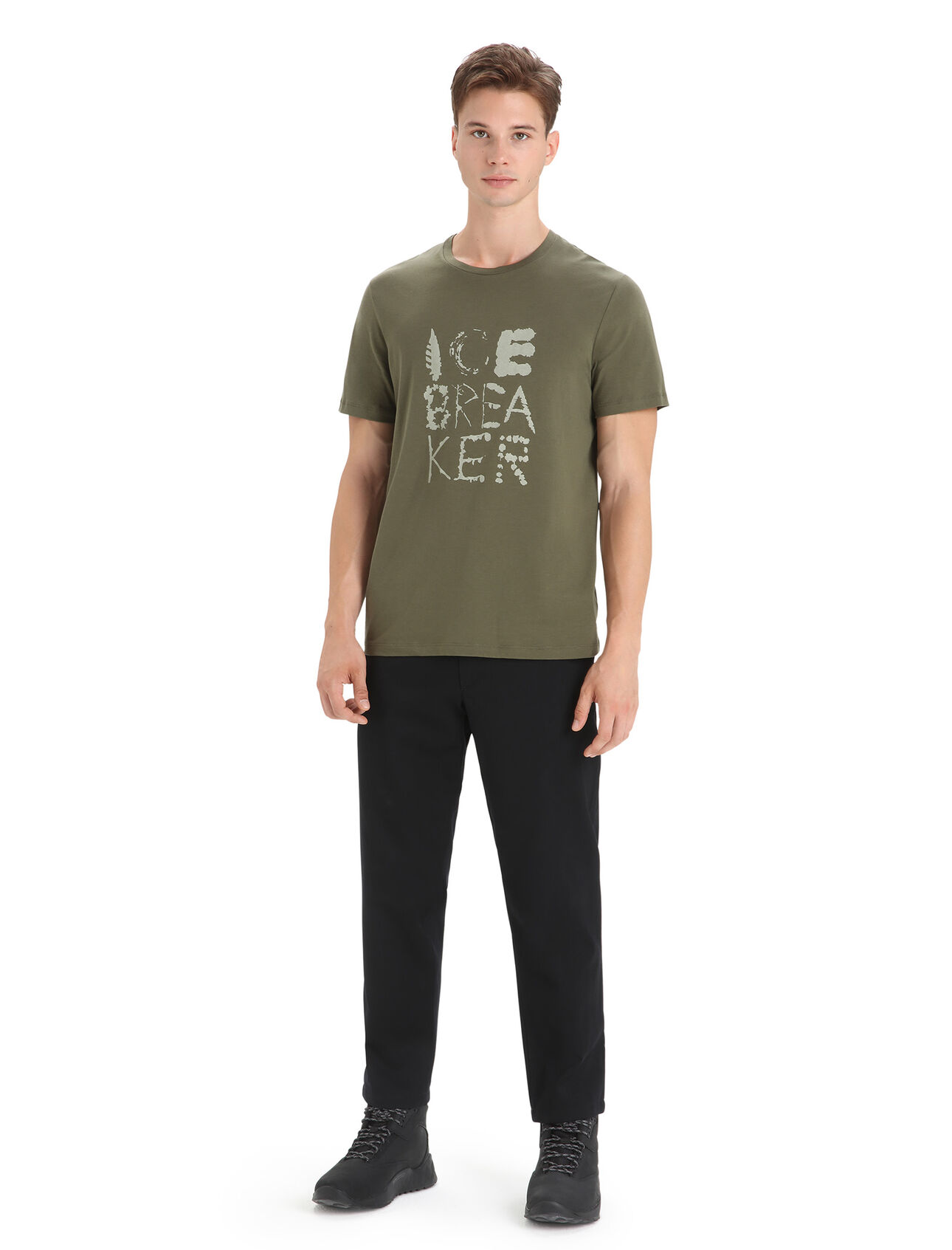 Men's Tencel™ Cotton Short Sleeve T-Shirt Natural Logo