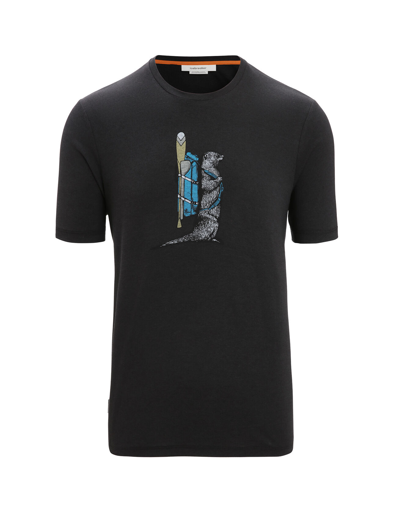 Men's Merino Central Classic Short Sleeve T-Shirt Otter Paddle