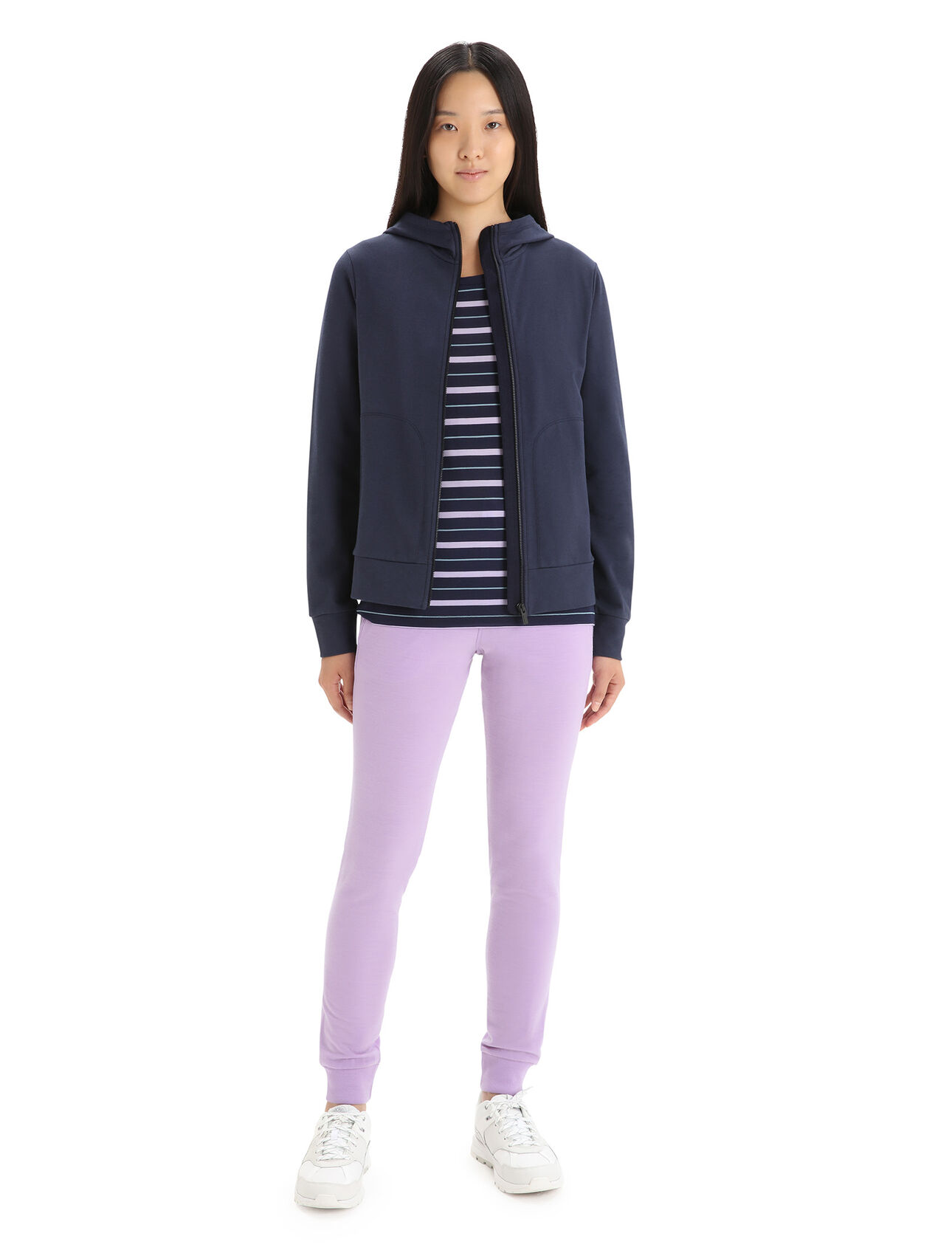 Women's Merino Central Classic Long Sleeve Zip Hoodie