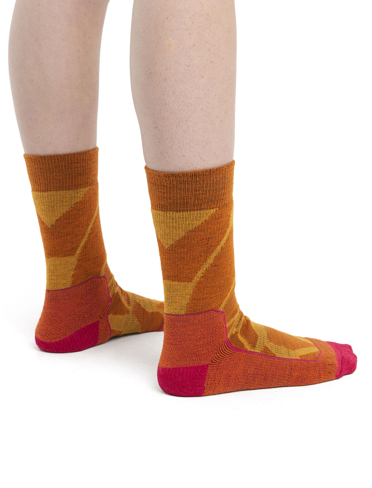 Women's Merino Hike+ Medium Crew Socks Fractured Landscapes