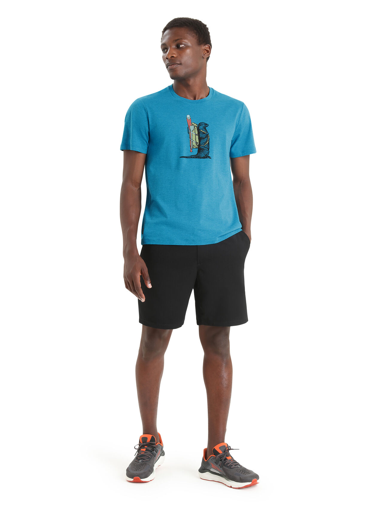 Men's Merino Central Classic Short Sleeve T-Shirt Otter Paddle