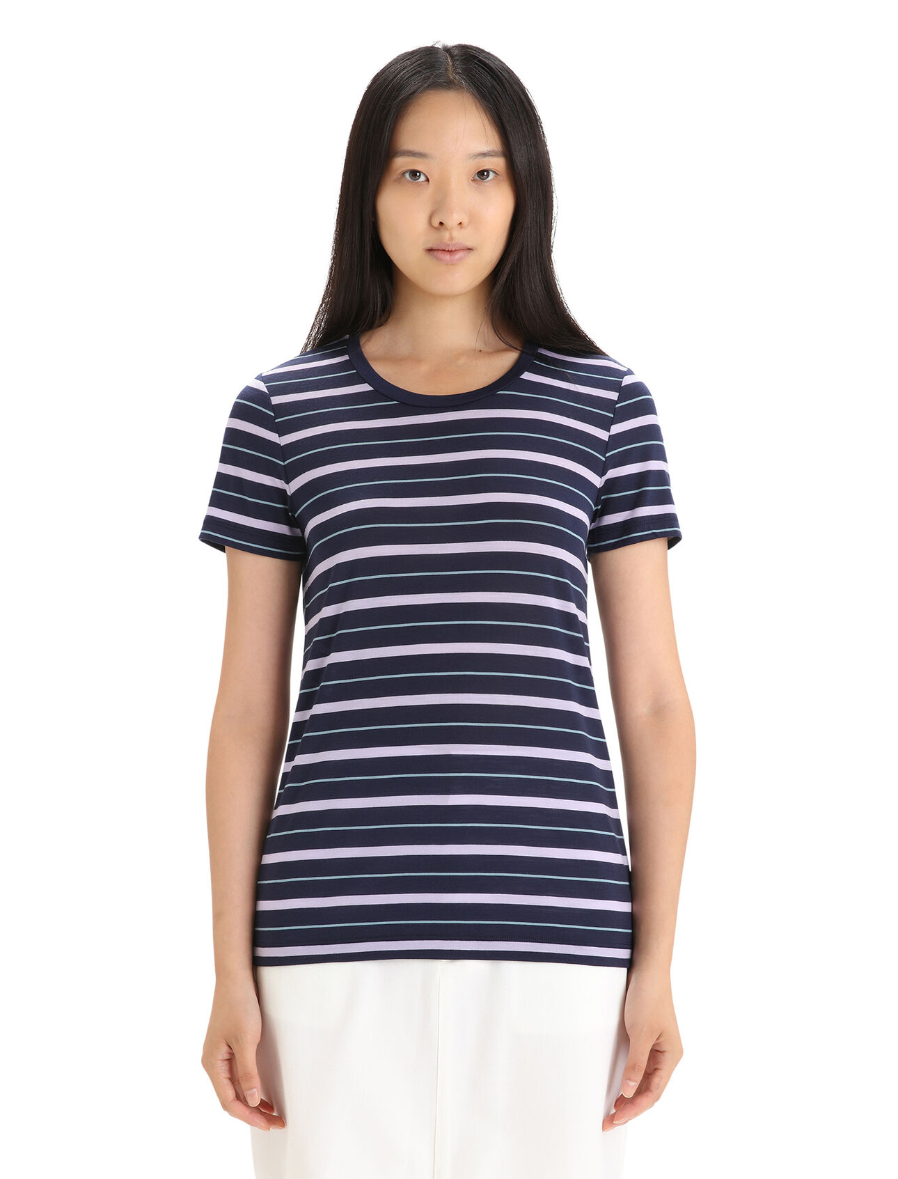 Women's Merino Wave Short Sleeve Stripe T-Shirt