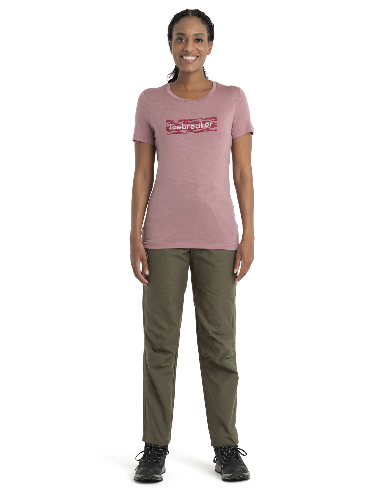 Women's Merino 150 Tech Lite II Short Sleeve T-Shirt Glacial Flow Logo