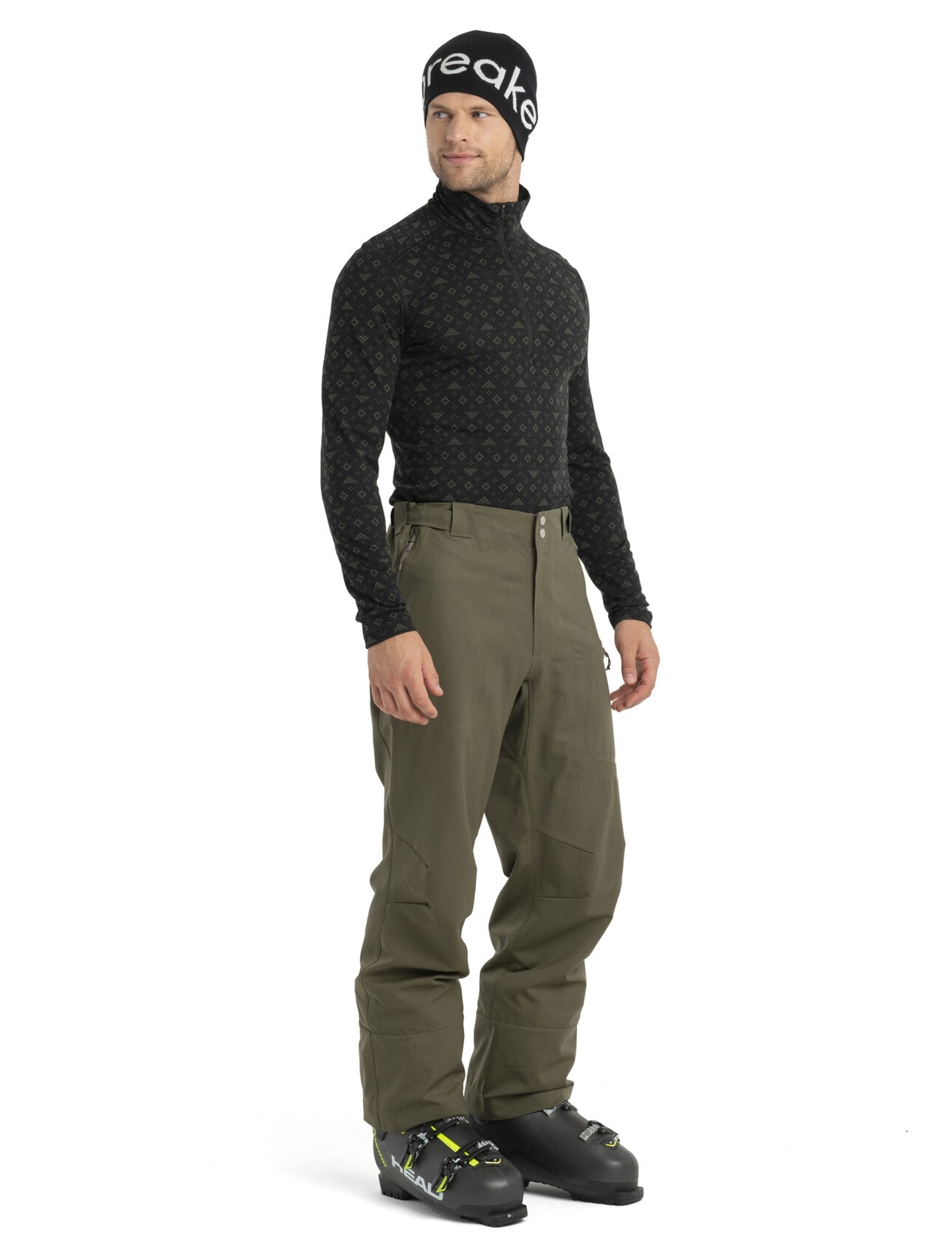 Men's Merino 200 Oasis Long Sleeve Half Zip Thermal Top First Snow
