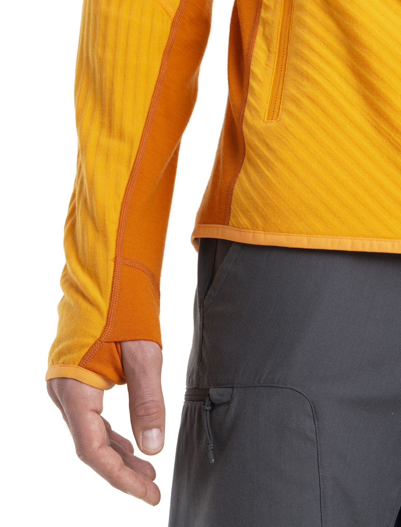 Men's RealFleece™ Merino Descender Long Sleeve Zip Hood